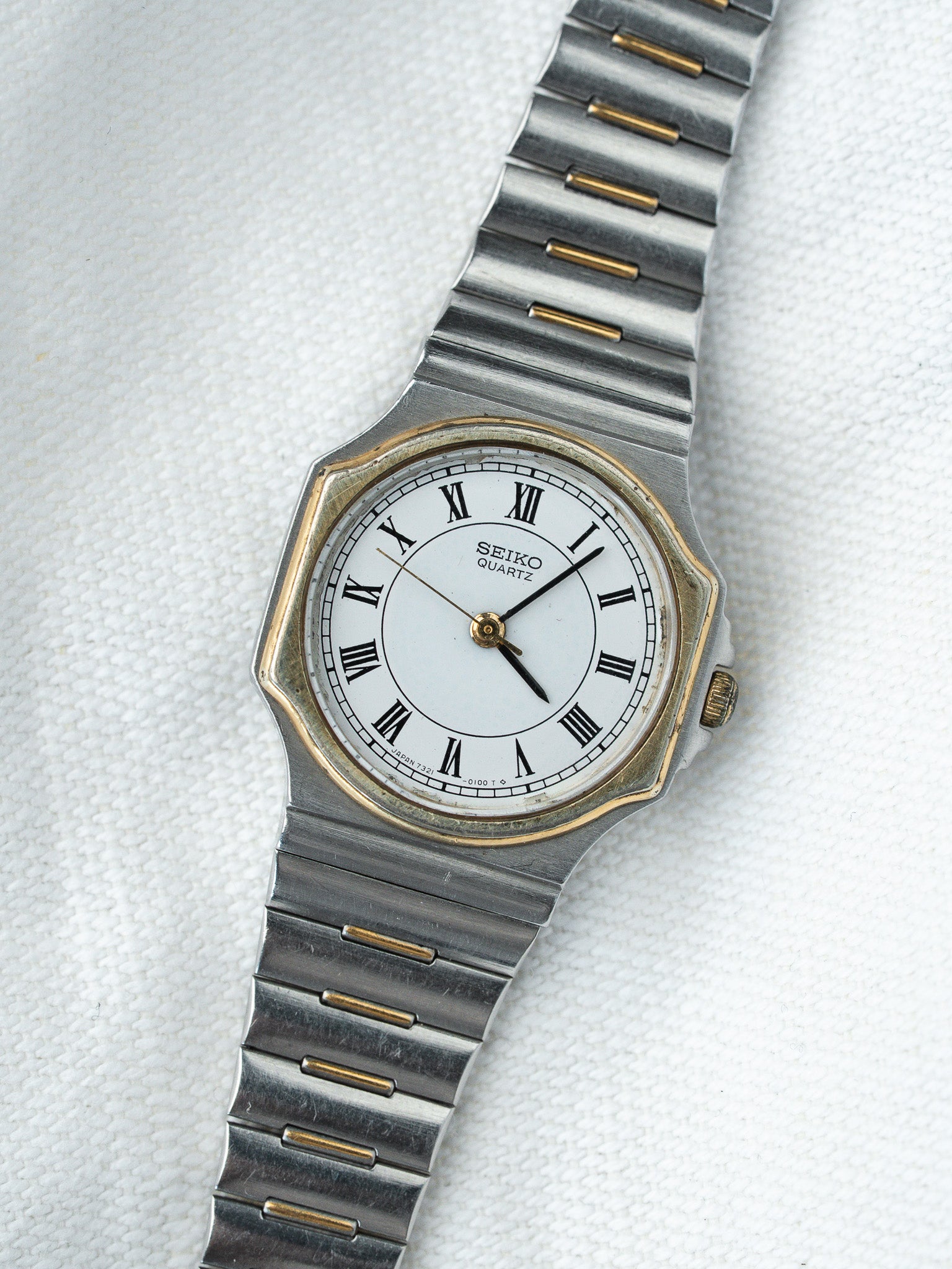 Montre Seiko Vintage - 7321-003 Acier Or Godron Octogonale (1984) - Atelier Victor