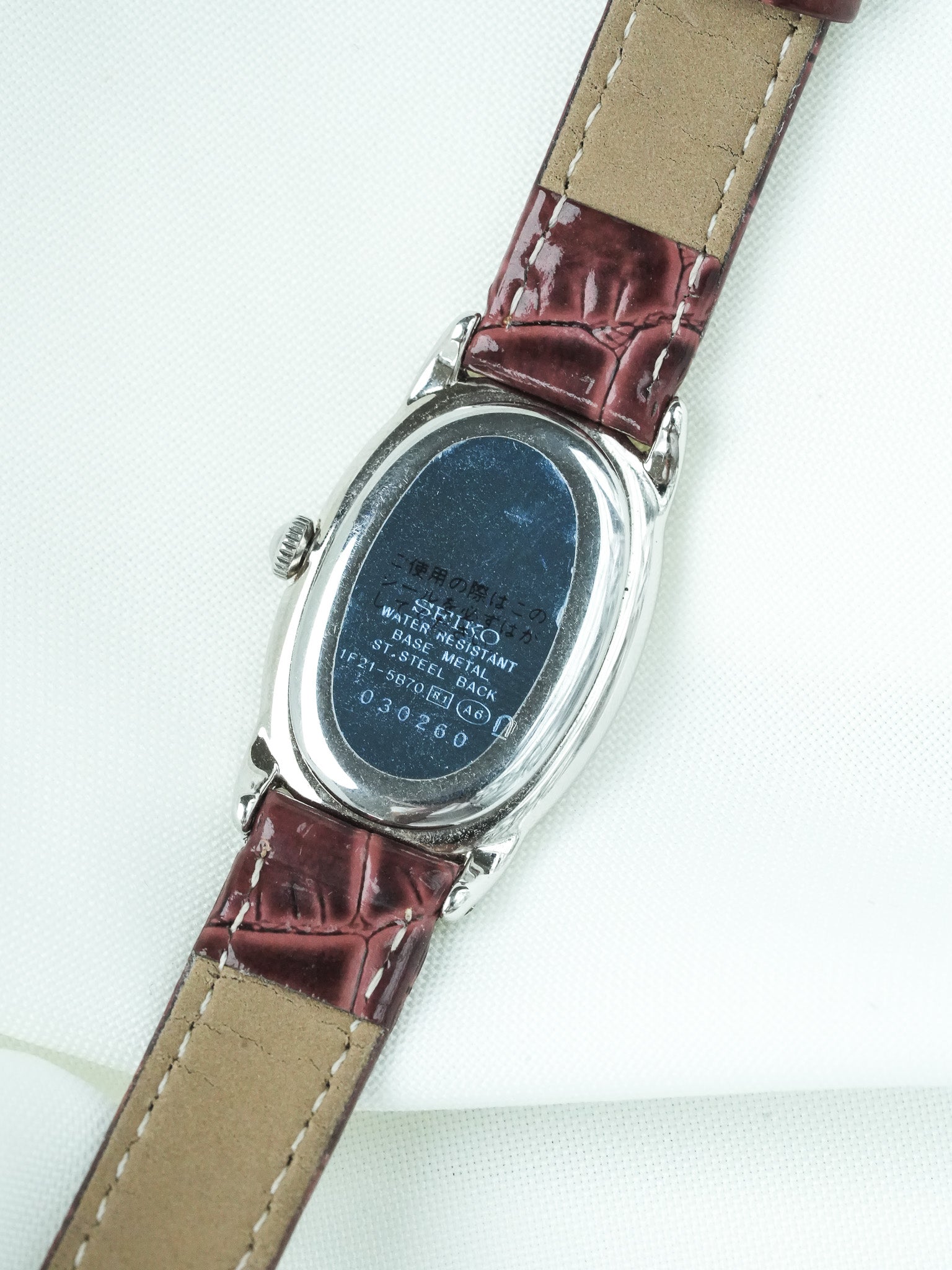 Montre Seiko Vintage - Baignoire Acier 1F21-5B70 (2000) - Atelier Victor