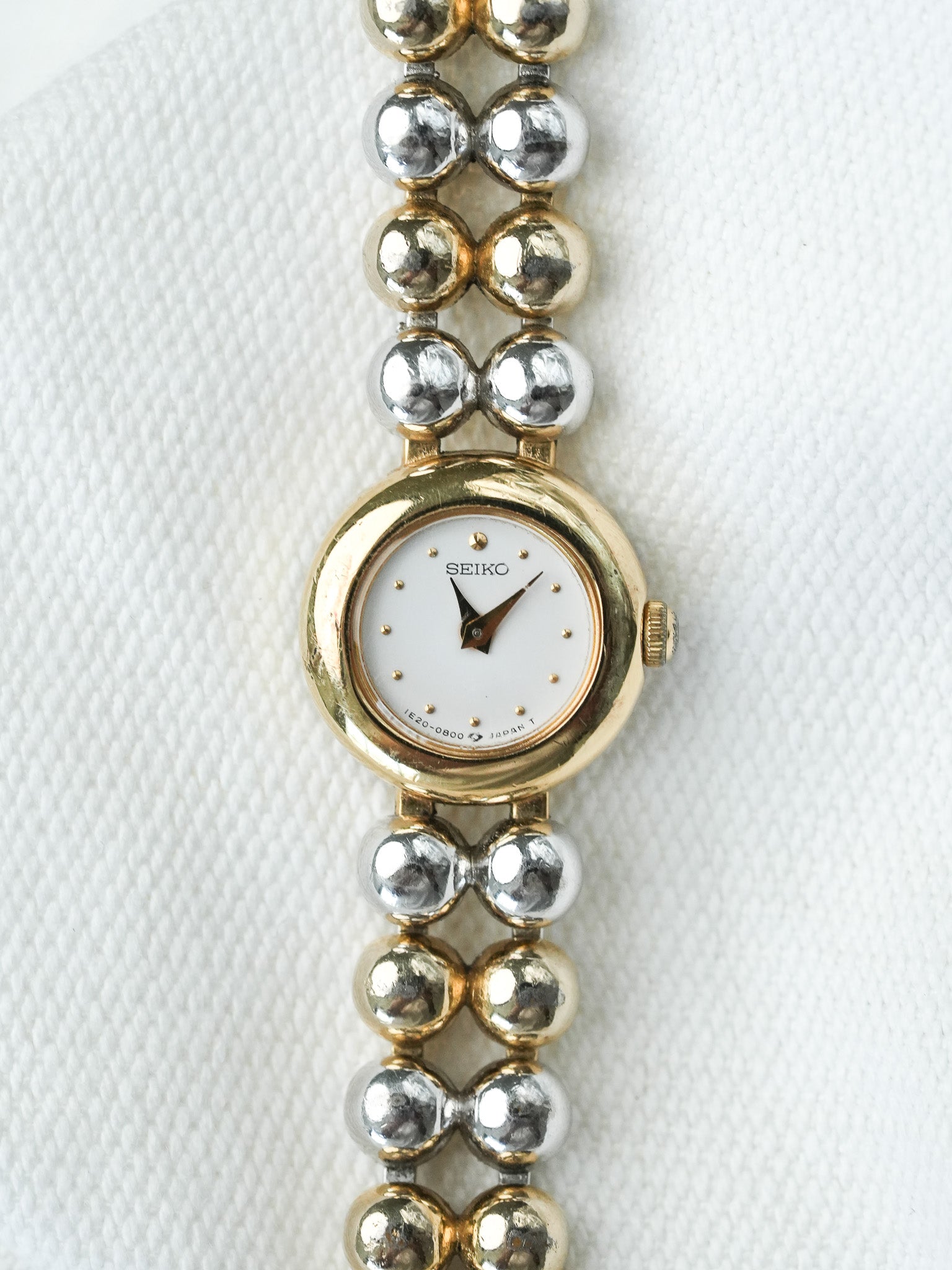 Montre Seiko Vintage - Cocktail Boules Bicolore Deux Rangées (1985) - Atelier Victor