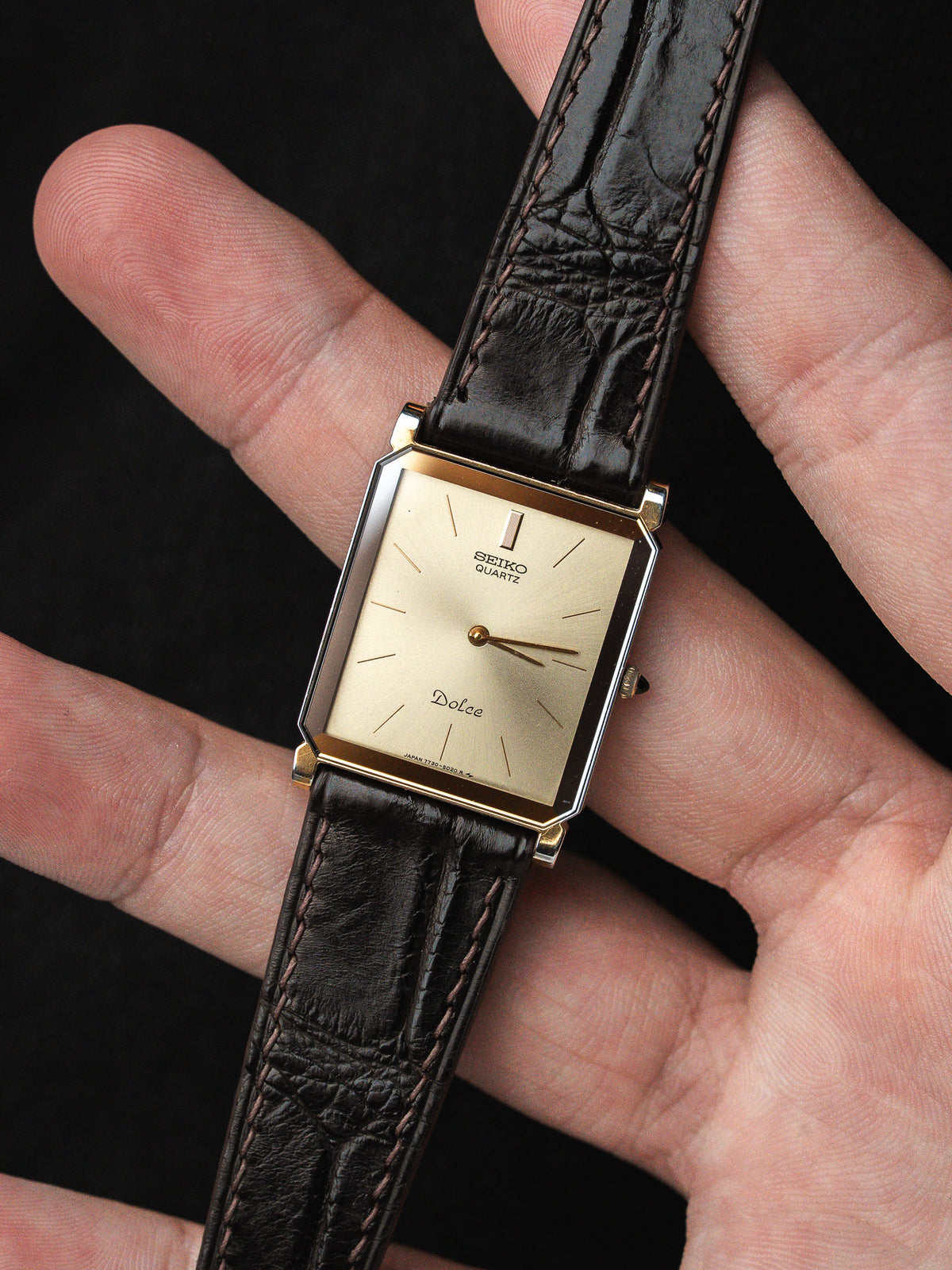 ممسوكة باليد - ساعة Seiko Dolce 7730-5020 فينتاج - Atelier Victor