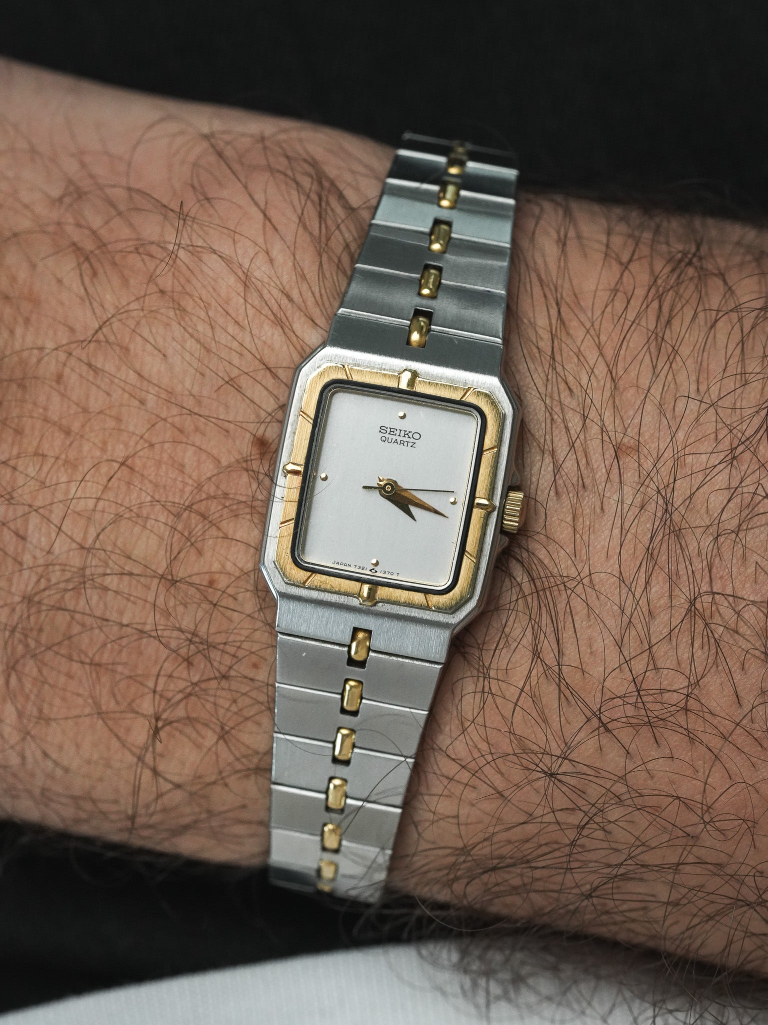 Montre Seiko Vintage - Style Santos Godron (1985) - Atelier Victor