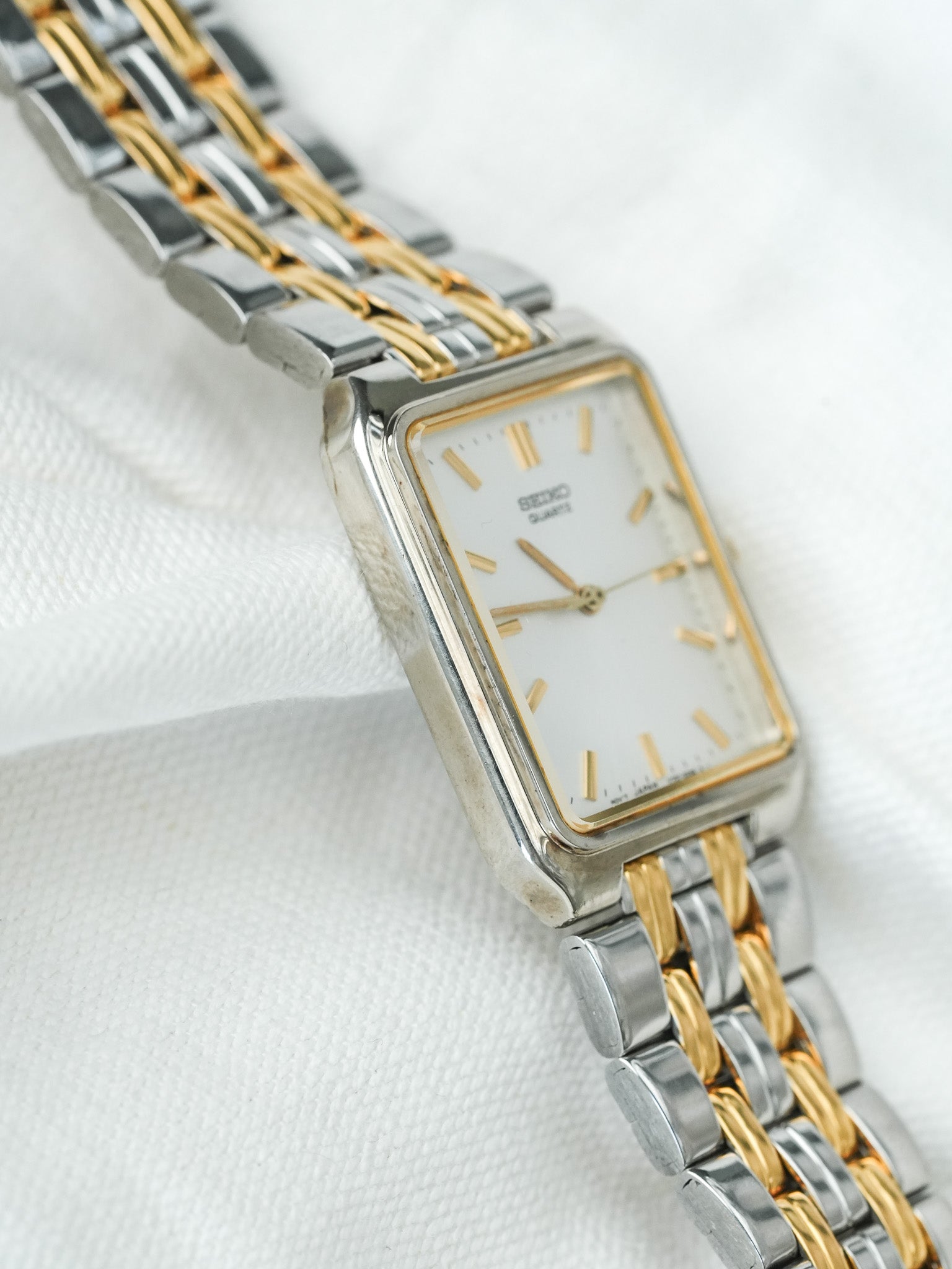 Montre Seiko Vintage - Tank Bicolore V701-5K90 (1994) - Atelier Victor