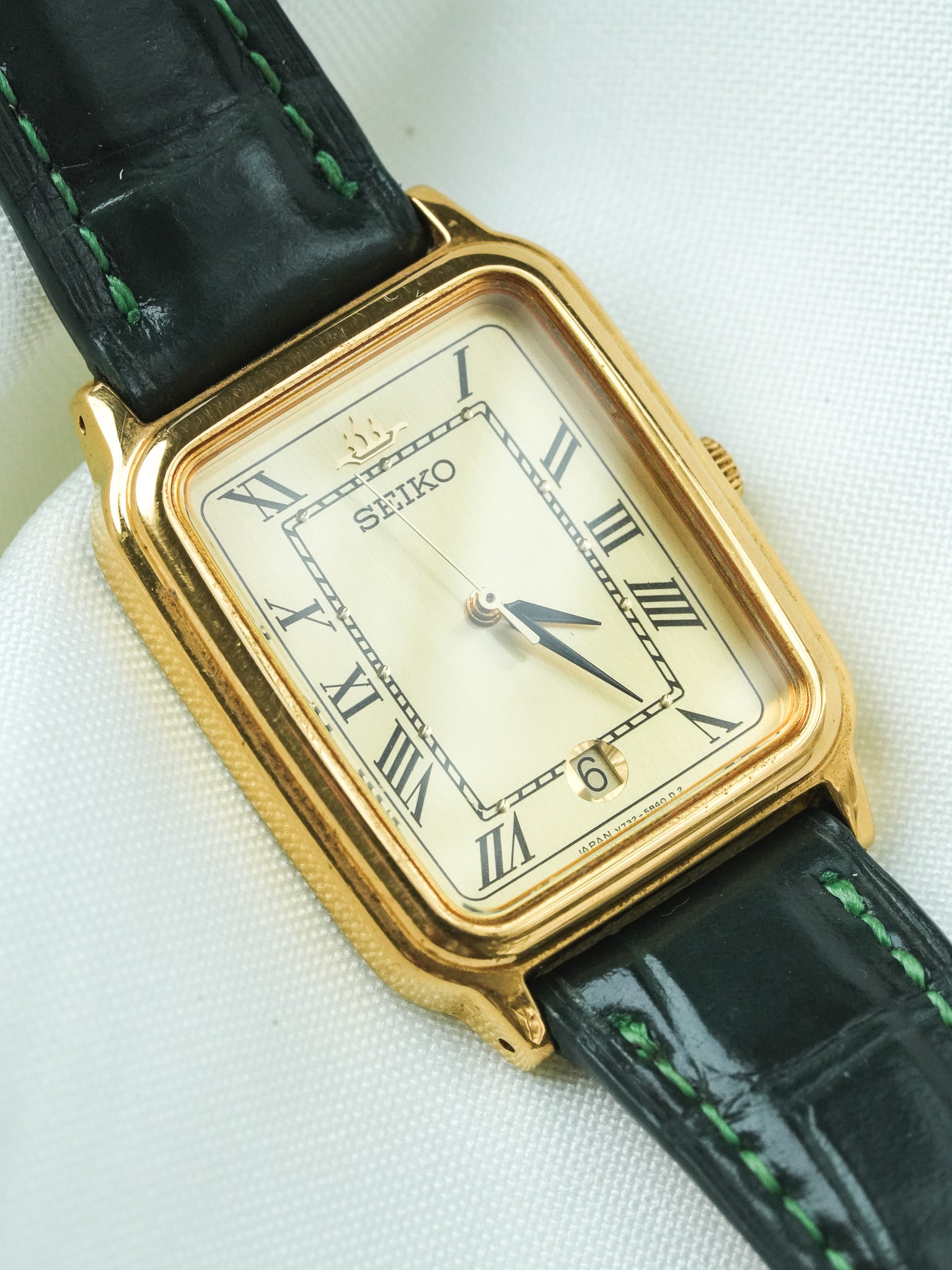 Vintage Seiko Tank TV XL 6030-5300 Watch 1990 | Atelier Victor