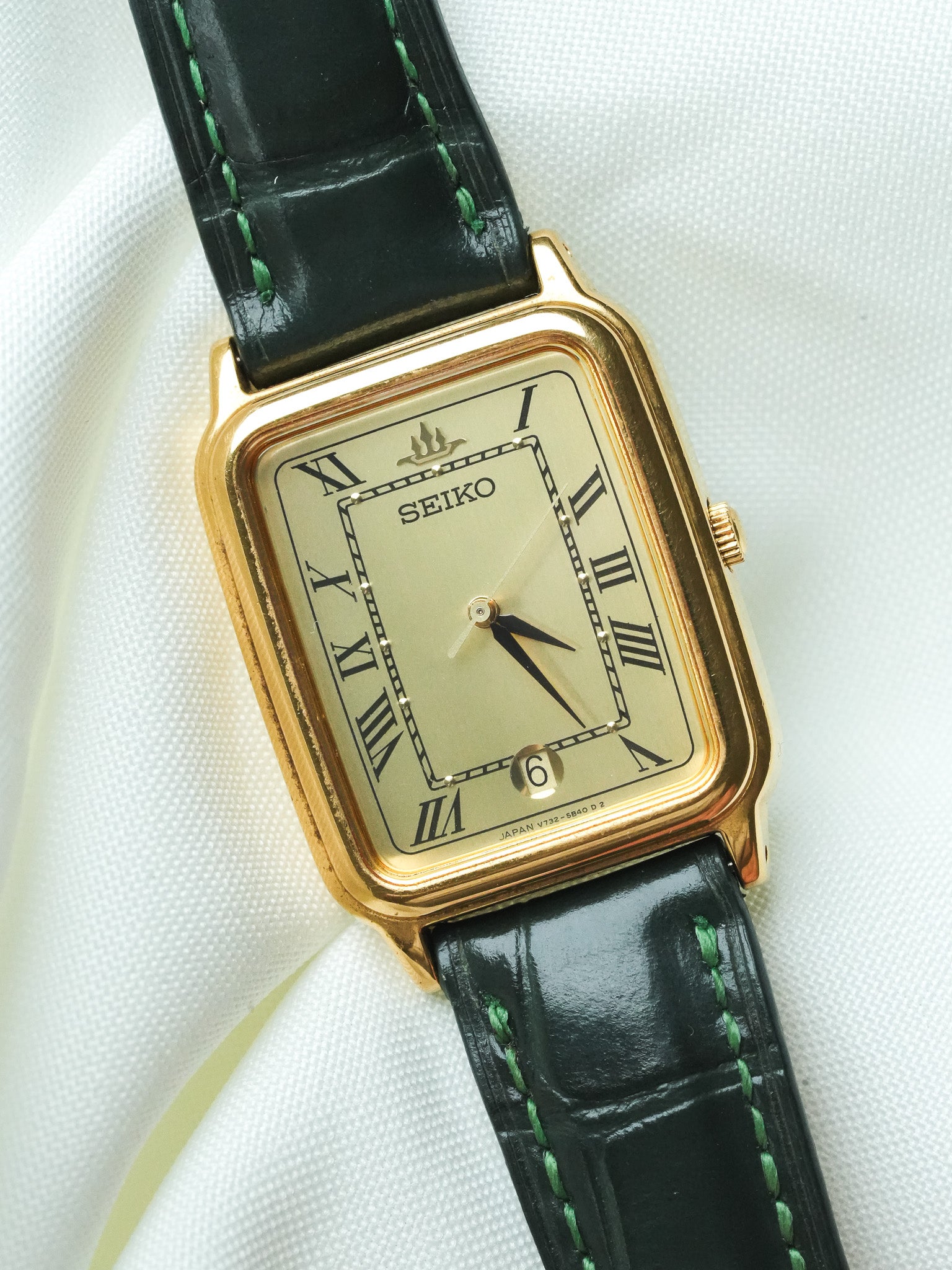 Vintage Seiko Tank TV XL 6030-5300 Watch 1990 | Atelier Victor