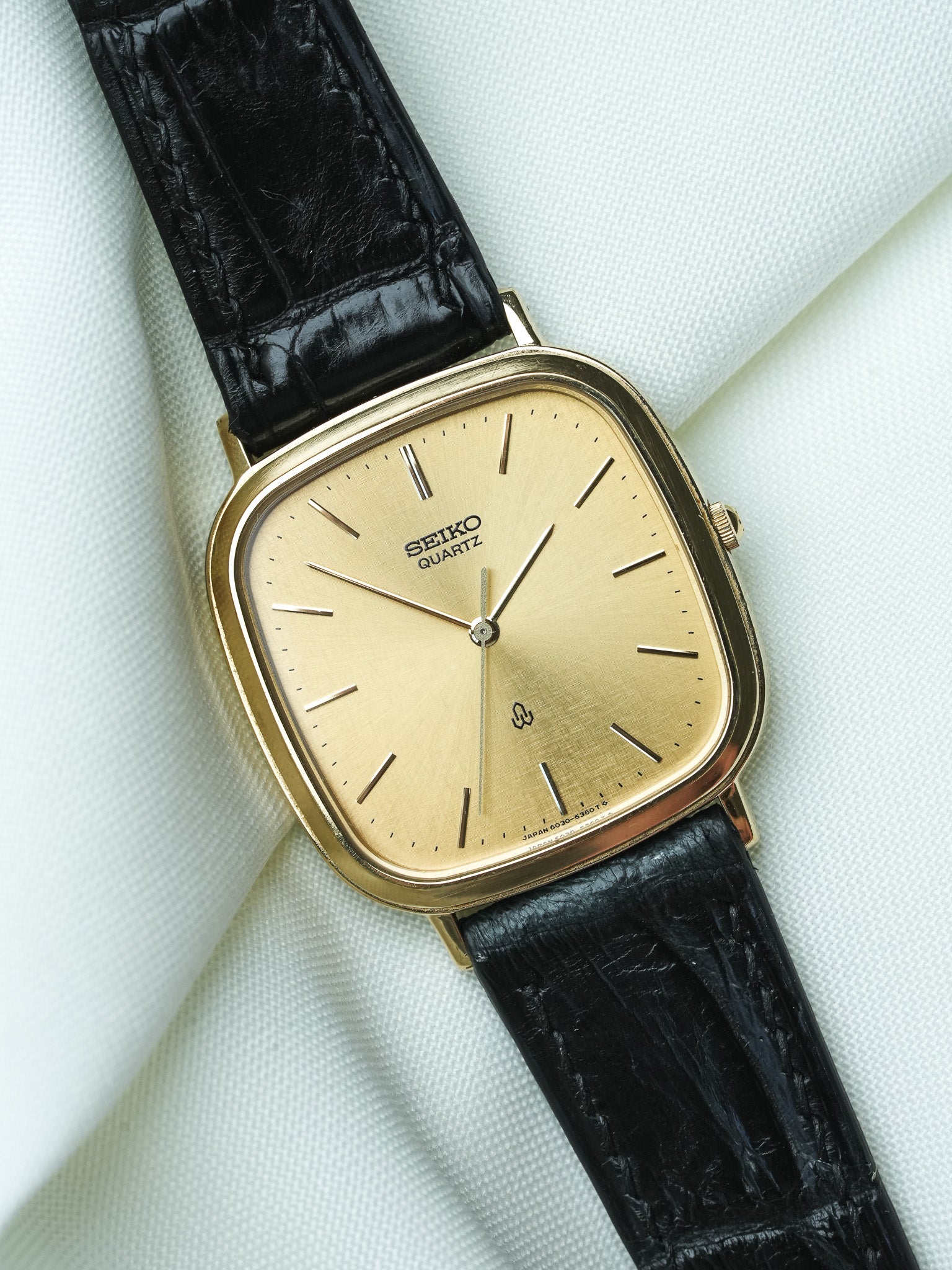 Vintage Seiko Tank TV XL 6030-5300 Watch 1990 | Atelier Victor