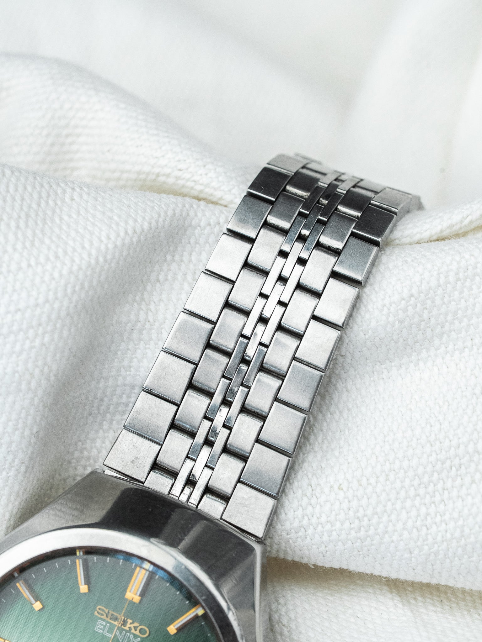 Montre Seiko Vintage - Tapisserie Dégradé Vert Kanji (1975) - Atelier Victor