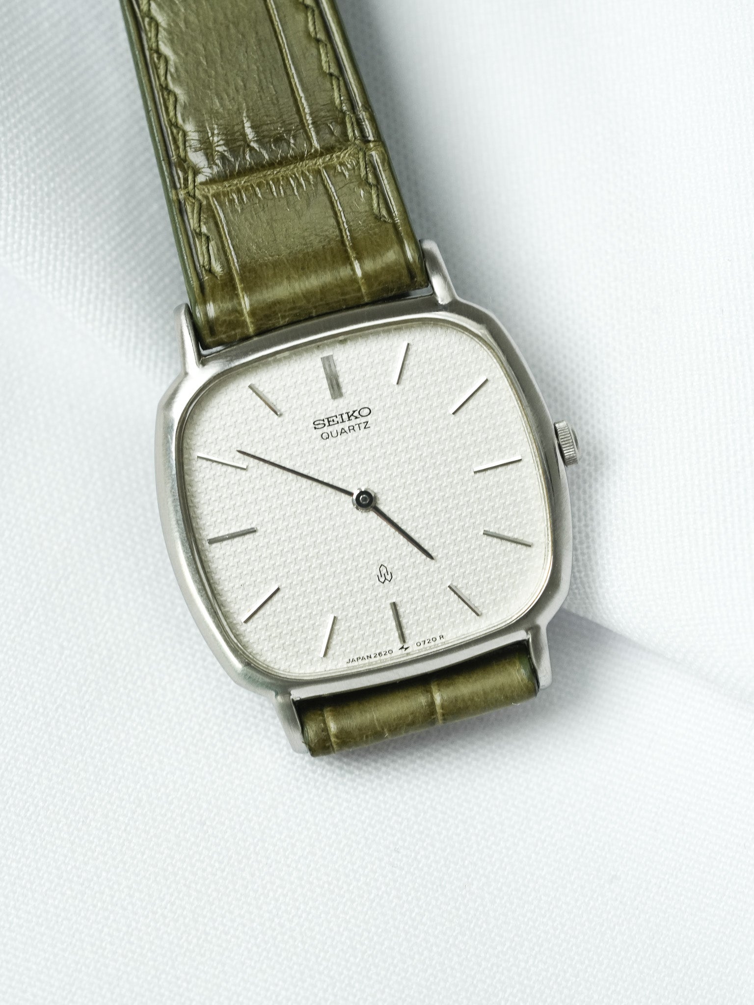Vintage Seiko Watch - TV Guilloché Steel (1980) - Atelier Victor
