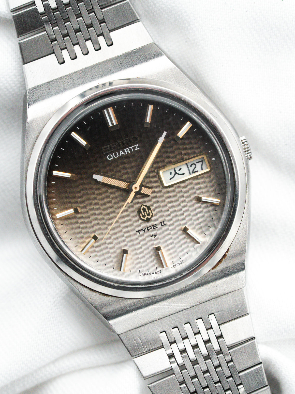 مينا موكا متدرّجة ومؤشرات مطبقة - ساعة Seiko فينتاج Type II 4623-8030 - Atelier Victor