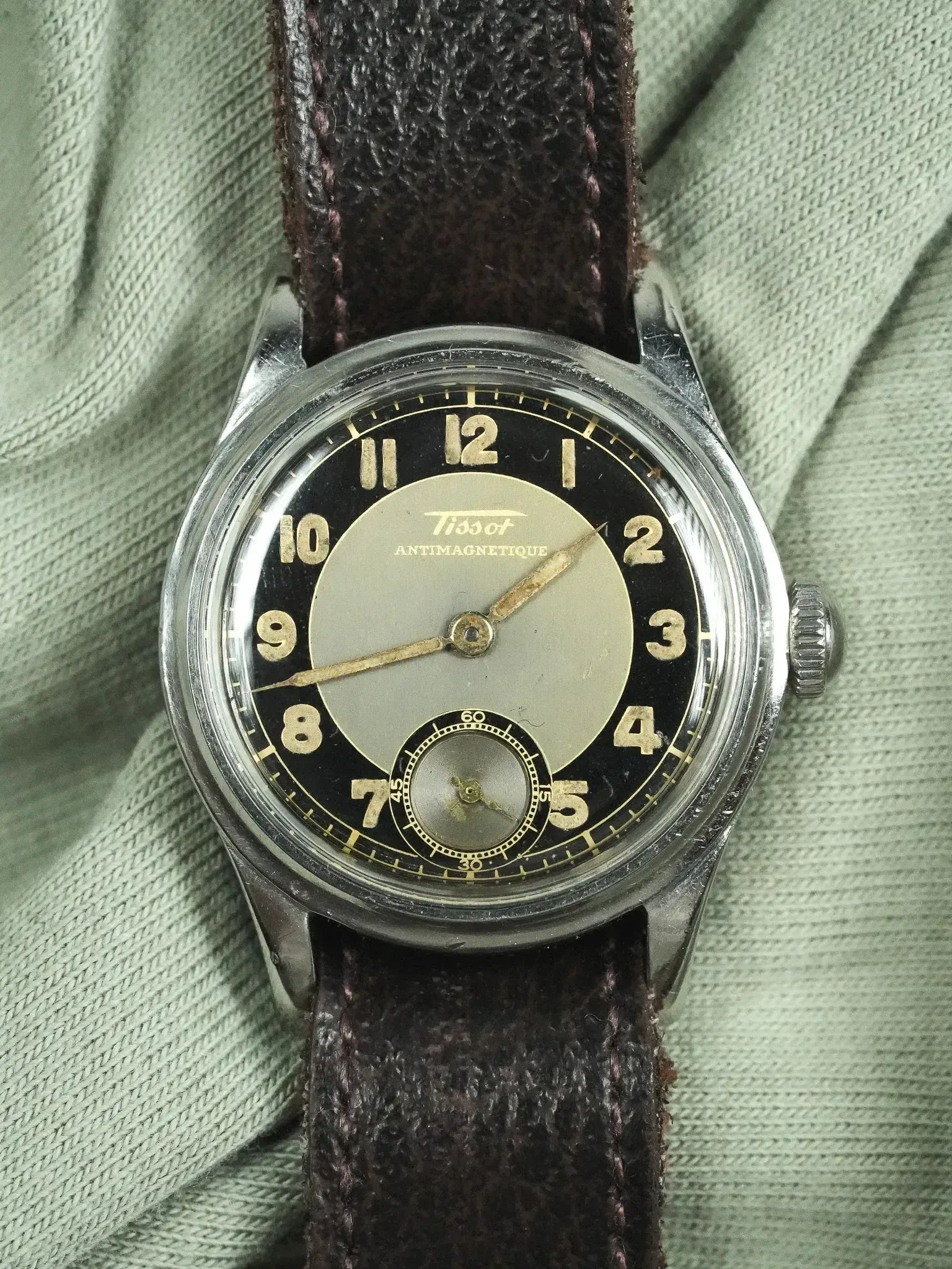 Montre Tissot Tuxedo Militaire Vintage - Acier 31mm (1943) - Atelier Victor