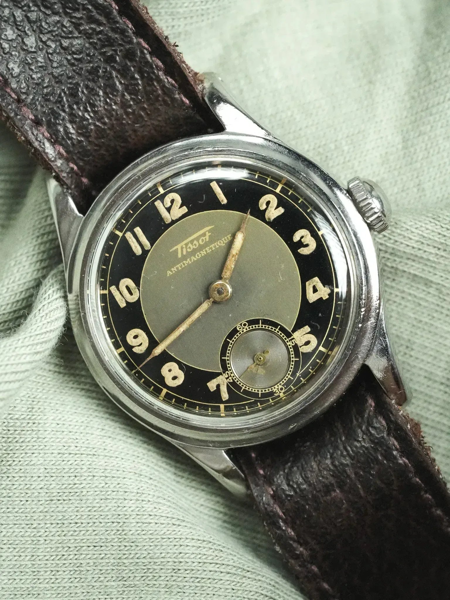 Montre Tissot Tuxedo Militaire Vintage - Acier 31mm (1943) - Atelier Victor