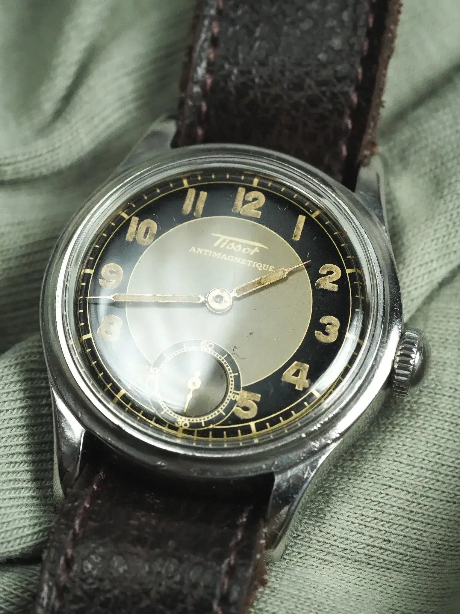 Montre Tissot Tuxedo Militaire Vintage - Acier 31mm (1943) - Atelier Victor