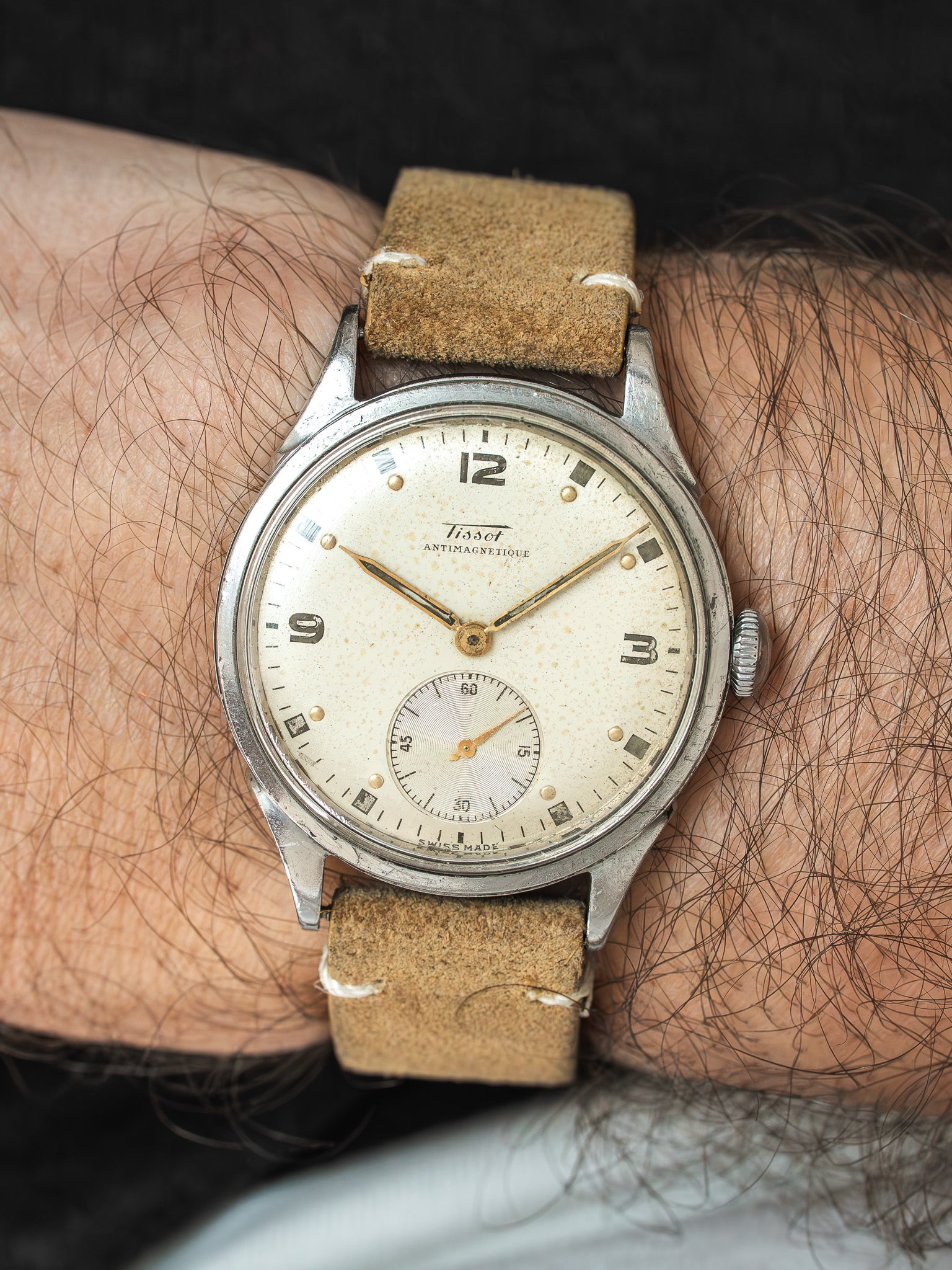 Vintage Tissot Watch - 35mm Steel Petite Seconde (1950s) - Atelier