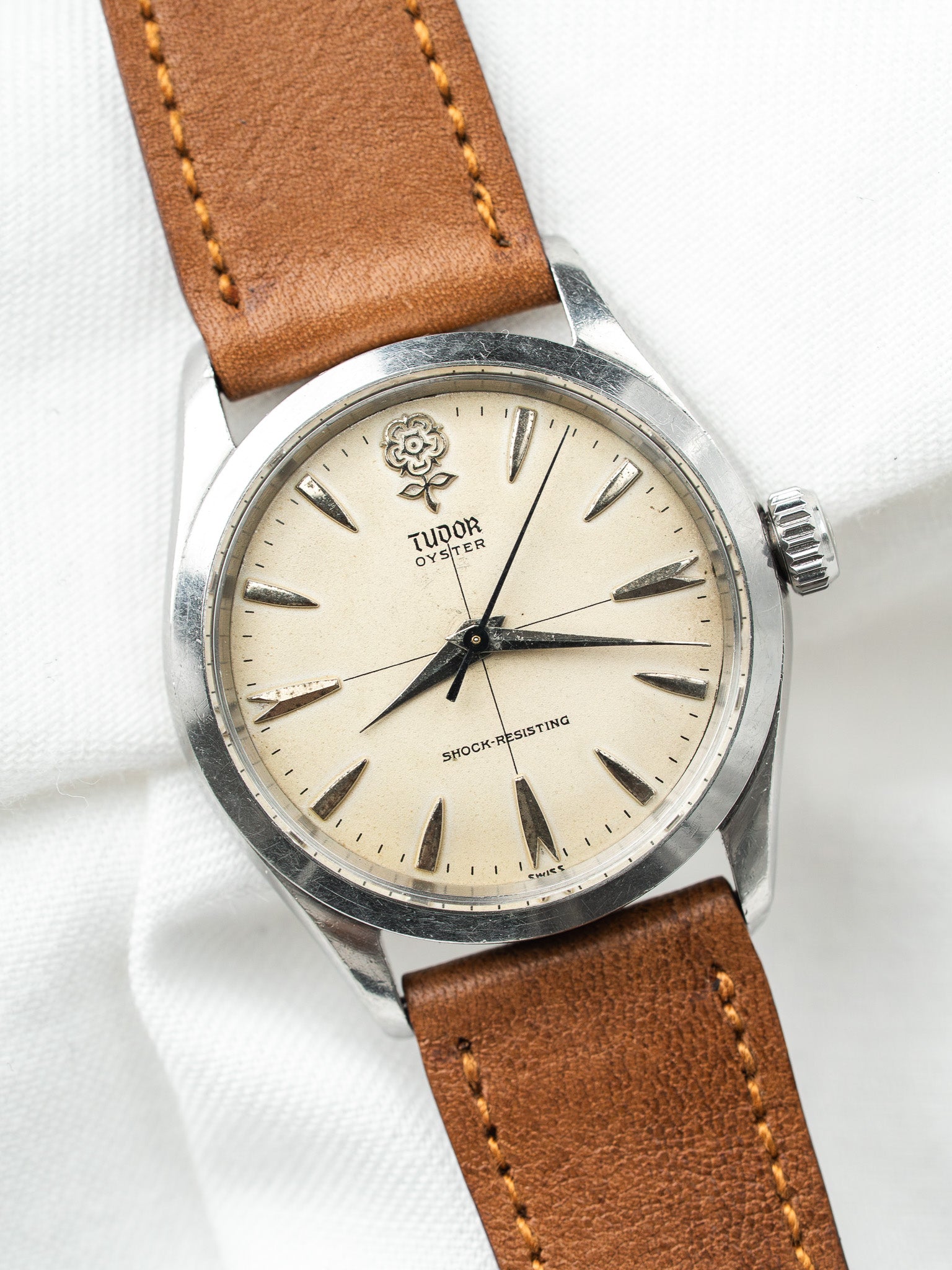 Tudor Oyster Watch 7934 Big Rose — Crosshair Dial (1959) 