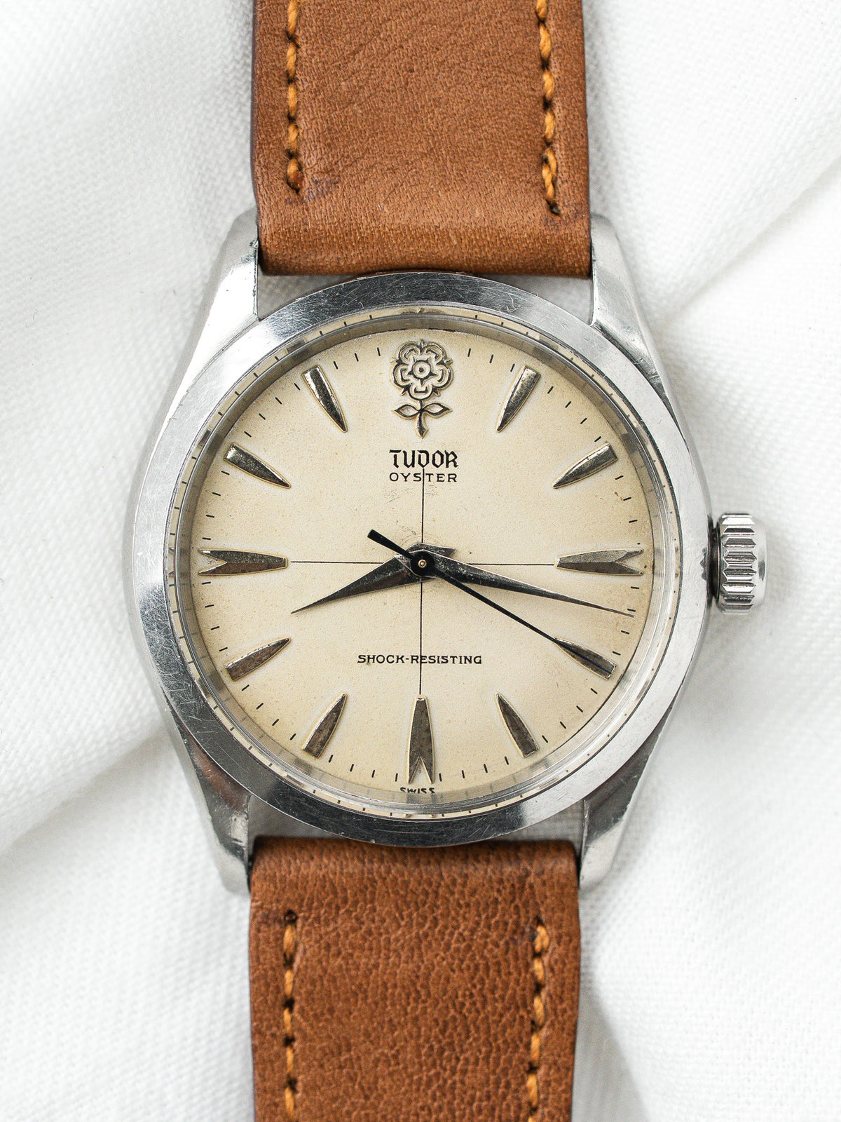 Tudor Oyster Watch 7934 Big Rose — Esfera Crosshair (1959) 