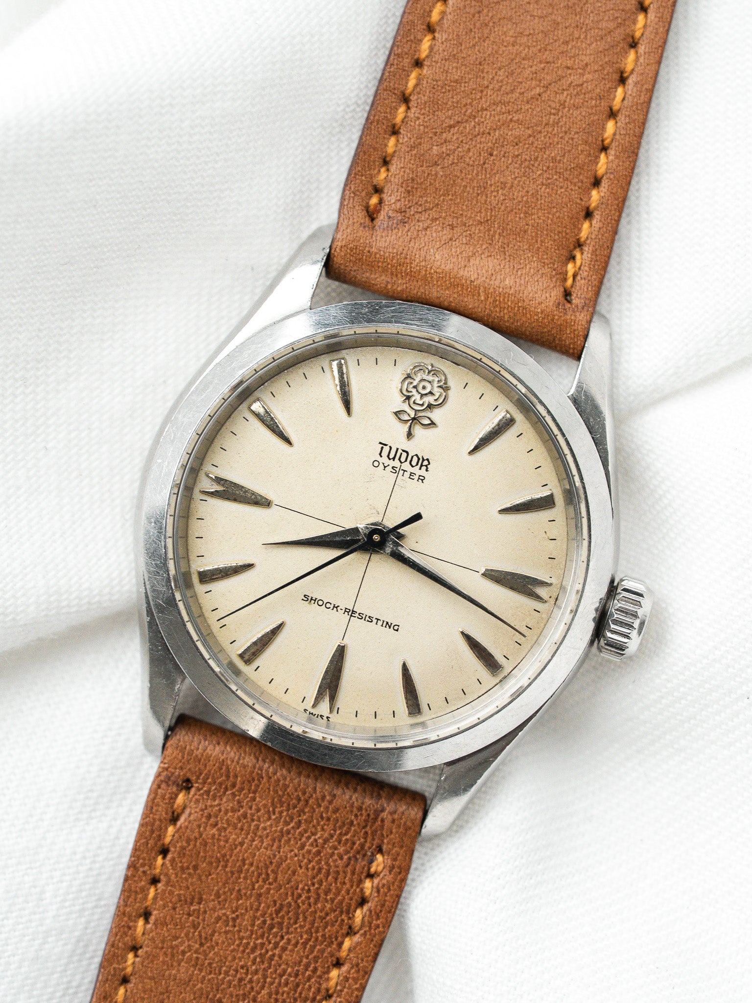 Tudor Oyster Watch 7934 Big Rose — Crosshair Dial (1959) 