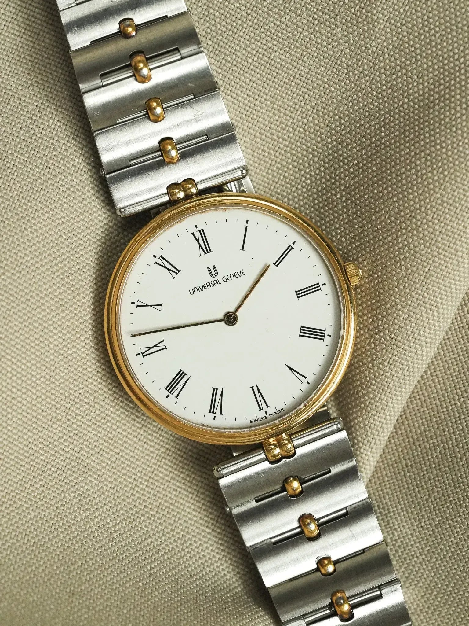 Montre Universal Genève 533.415 Vintage - Acier et Plaqué Or (Années 1990) - Atelier Victor