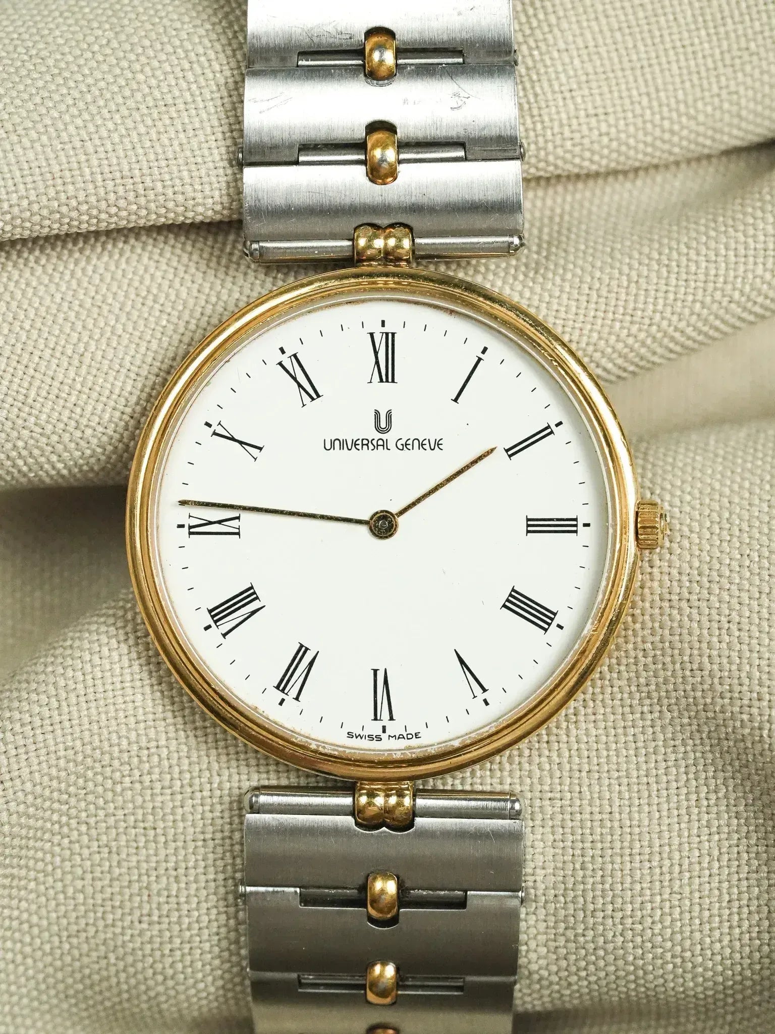 Montre Universal Genève 533.415 Vintage - Acier et Plaqué Or (Années 1990) - Atelier Victor