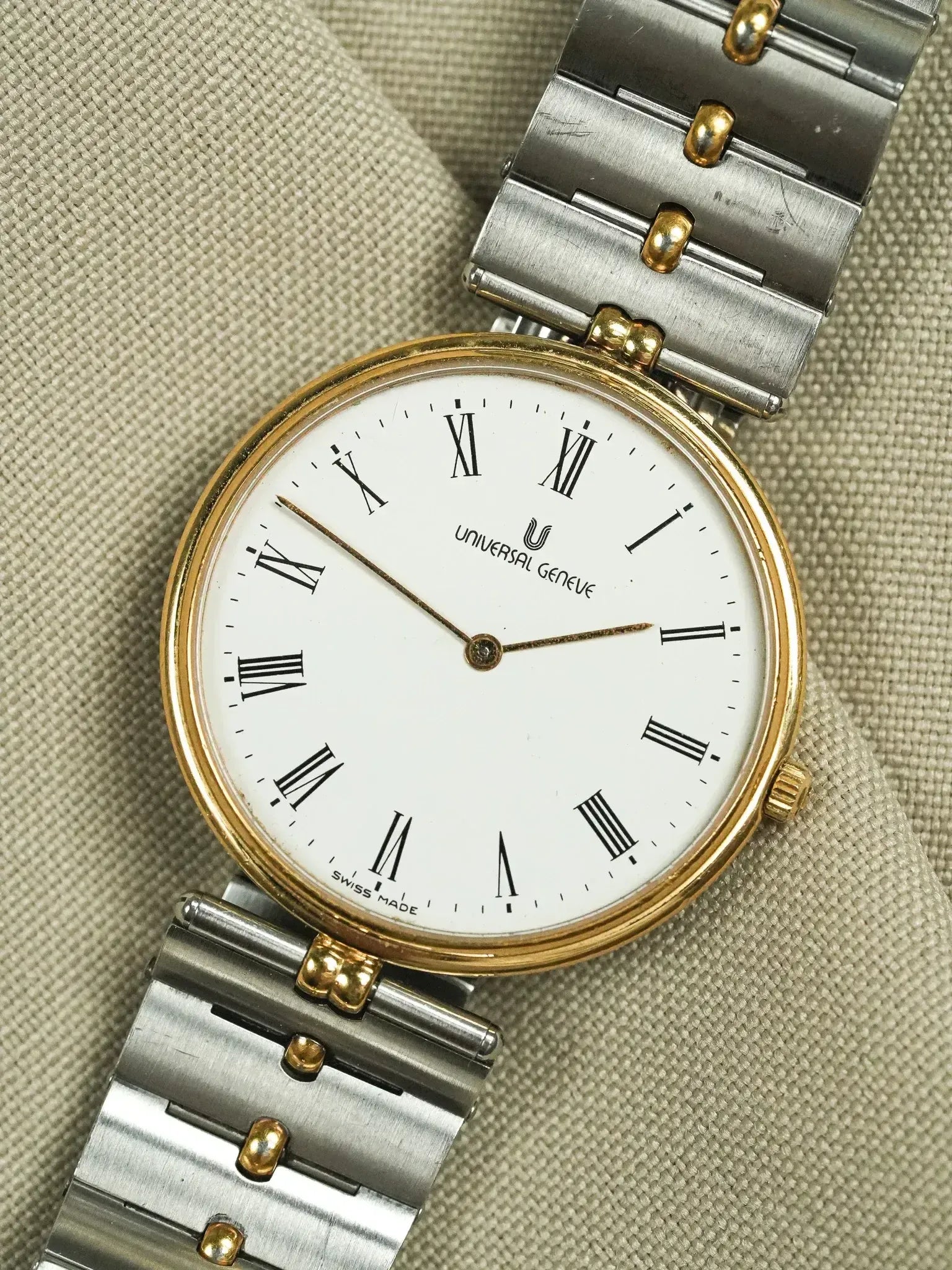 Montre Universal Genève 533.415 Vintage - Acier et Plaqué Or (Années 1990) - Atelier Victor