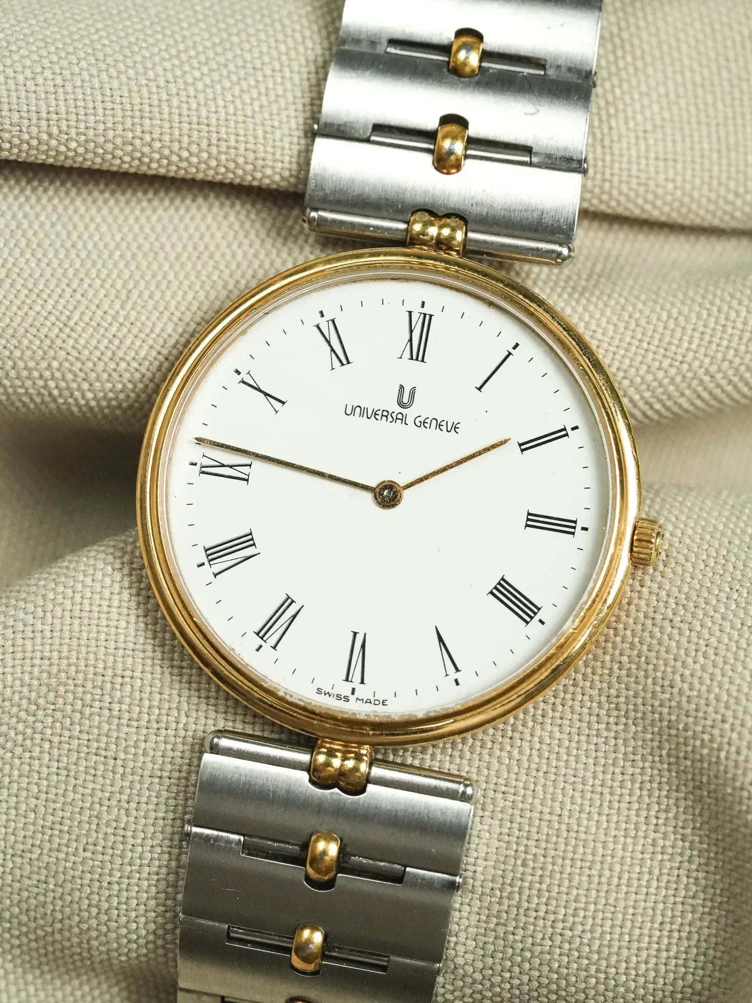 Montre Universal Genève 533.415 Vintage - Acier et Plaqué Or (Années 1990) - Atelier Victor