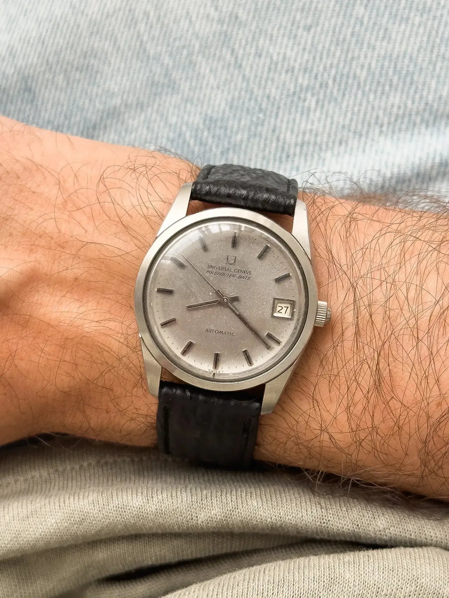 Universal Genève - Polerouter Date Big Crown Micro-rotor - 1960s - Atelier Victor