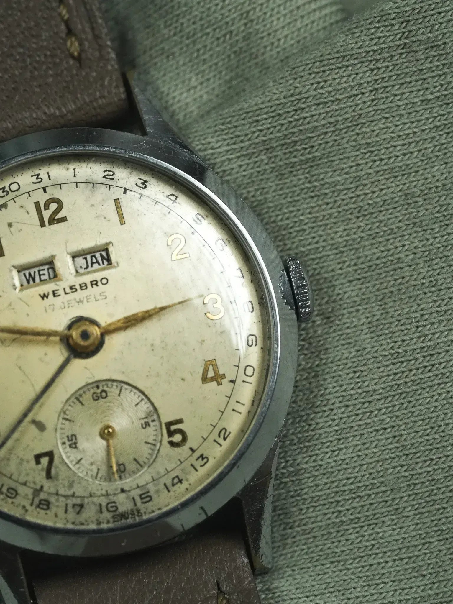 Welsbro - Triple Calendar Patine Crème - 1950s - Atelier Victor