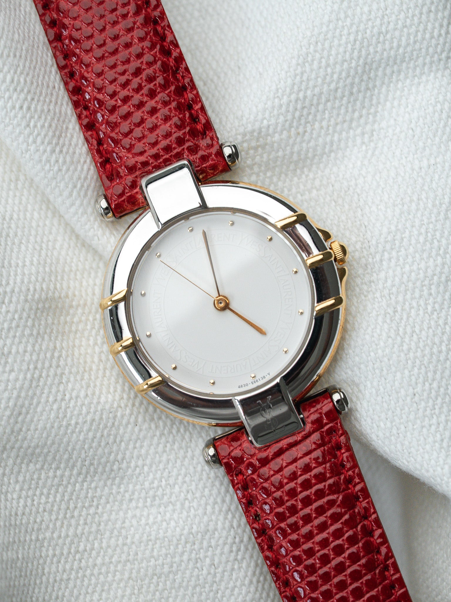Montre YSL Vintage - Acier Or Rouge 30mm (Années 1990) - Atelier Victor