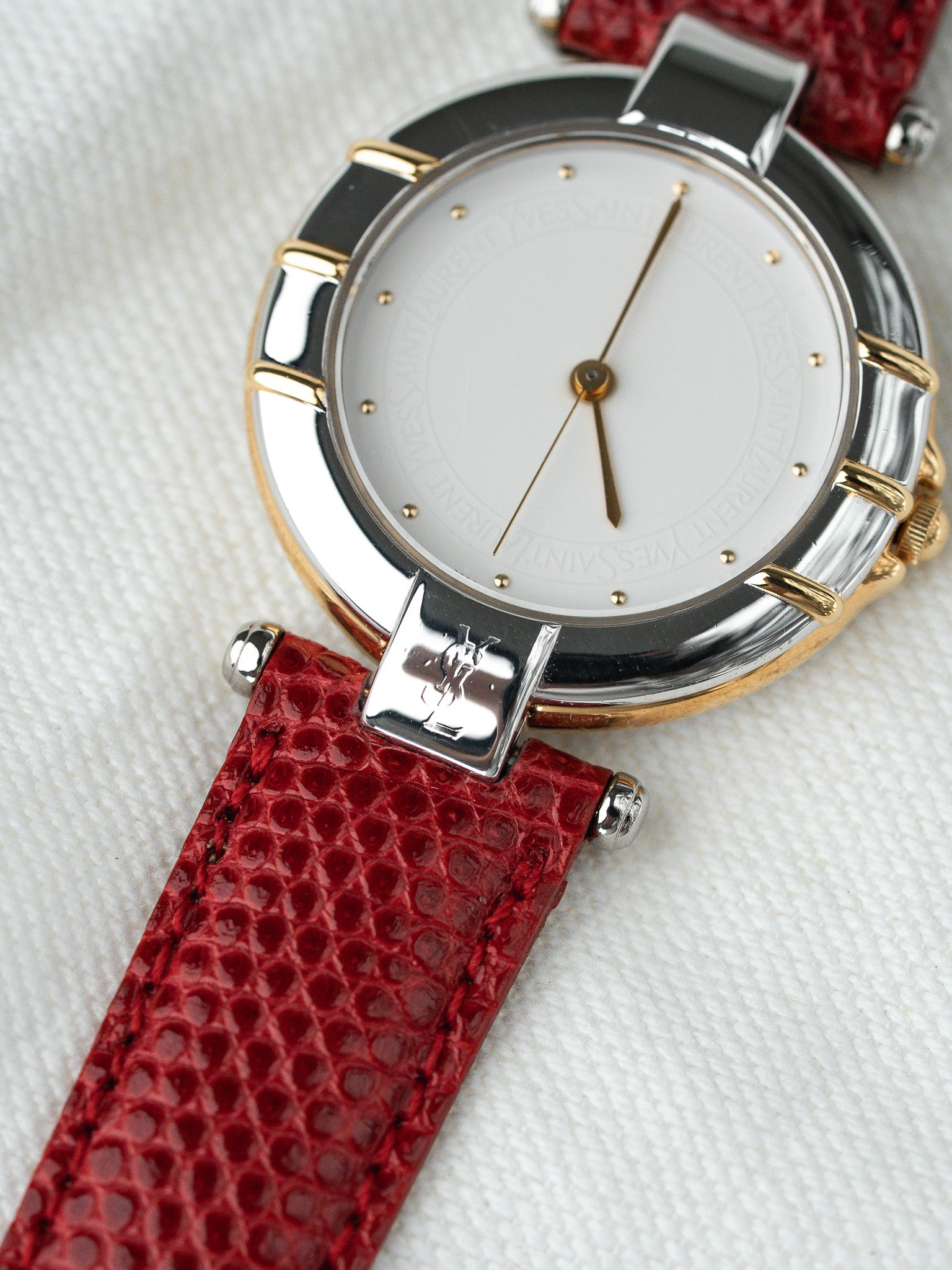 Montre YSL Vintage - Acier Or Rouge 30mm (Années 1990) - Atelier Victor