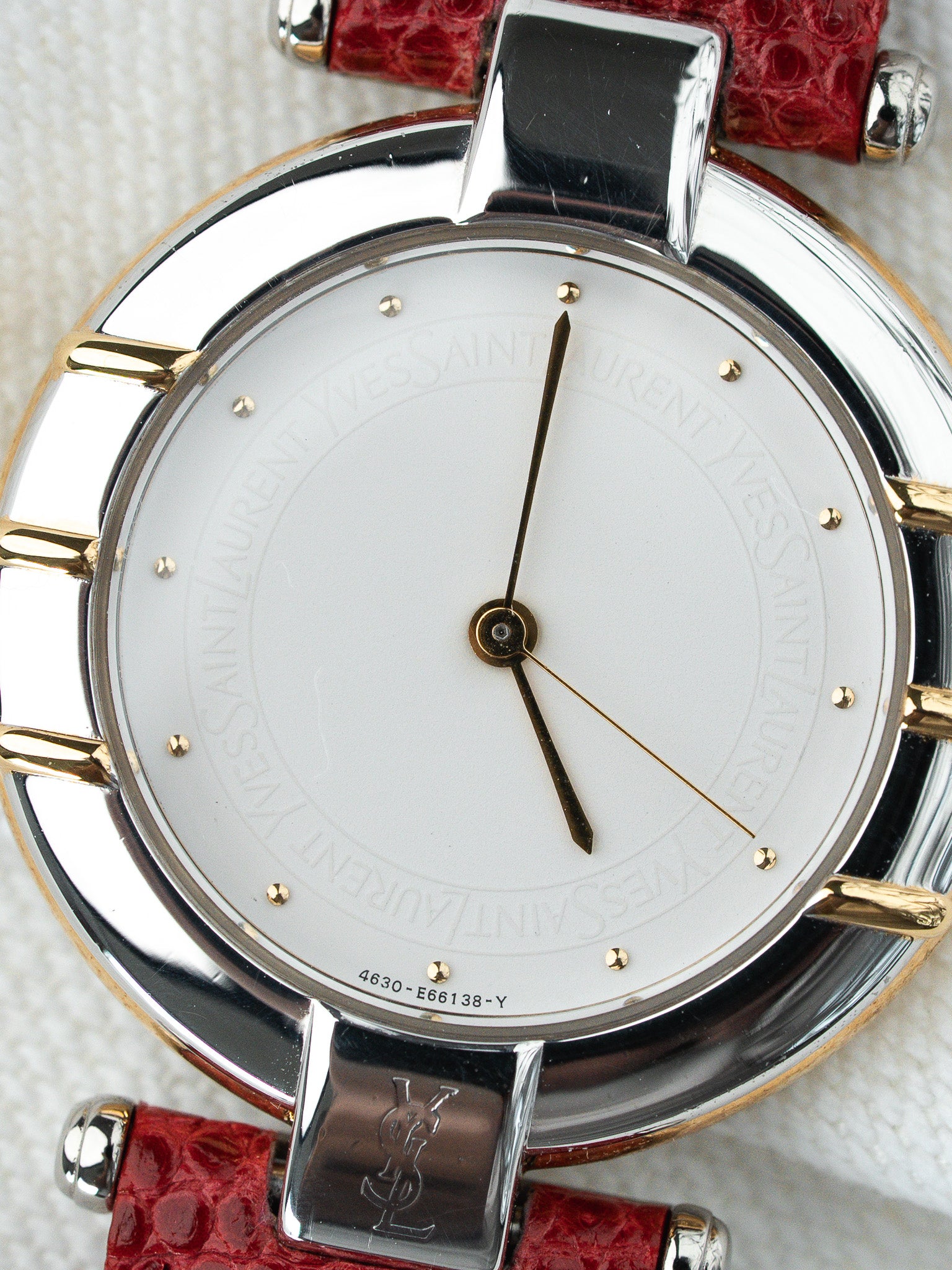 Montre YSL Vintage - Acier Or Rouge 30mm (Années 1990) - Atelier Victor