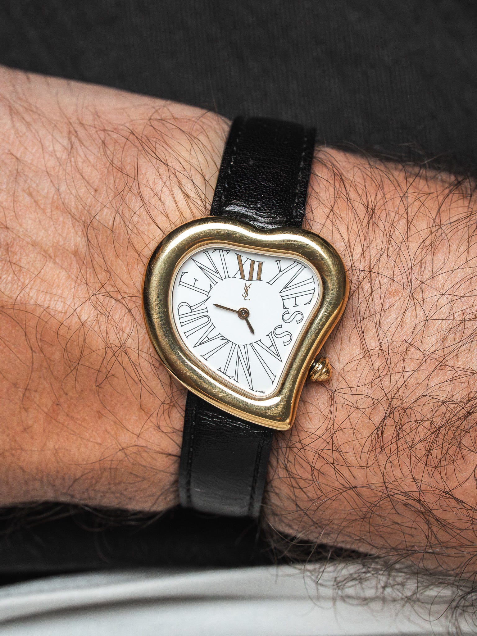 Yves Saint Laurent Gold-Plated Heart Watch | Atelier Victor