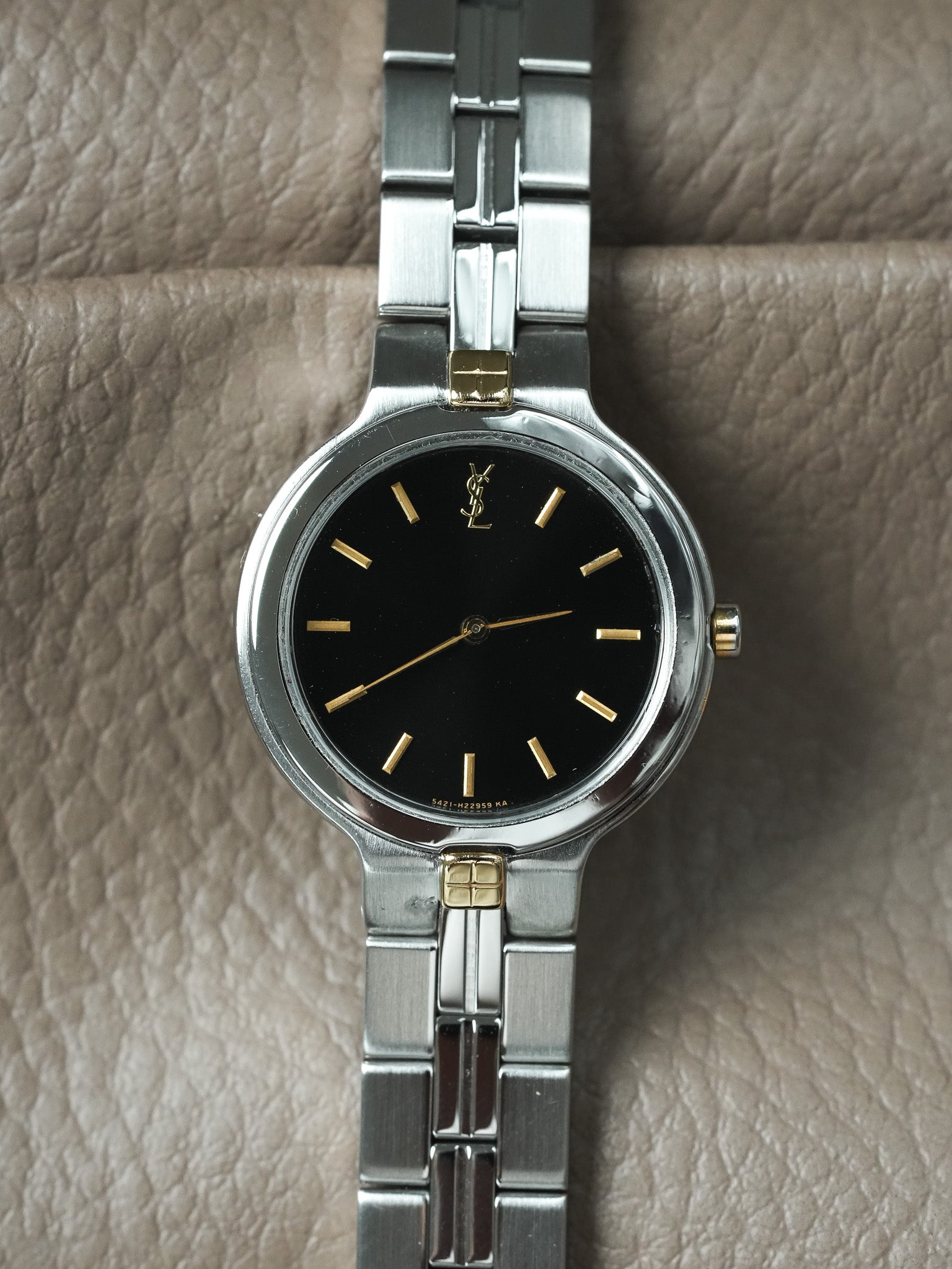Vintage Gold Steel Yves Saint Laurent Watch | Atelier Victor