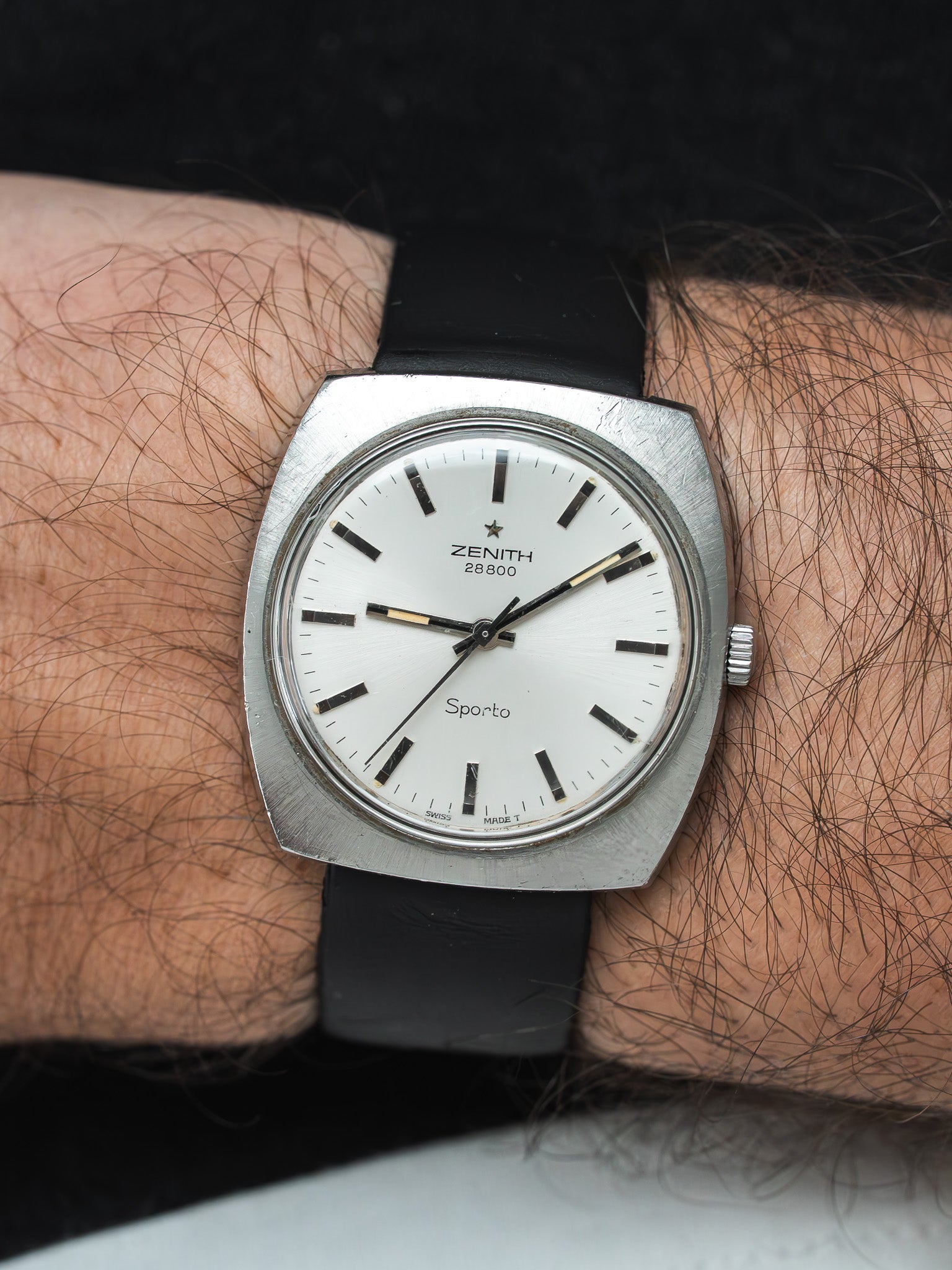 【VINTAGE】 ZENITH クォーツ Vintage Zenith Sporto Watch Stainless Steel | Atelier Victor