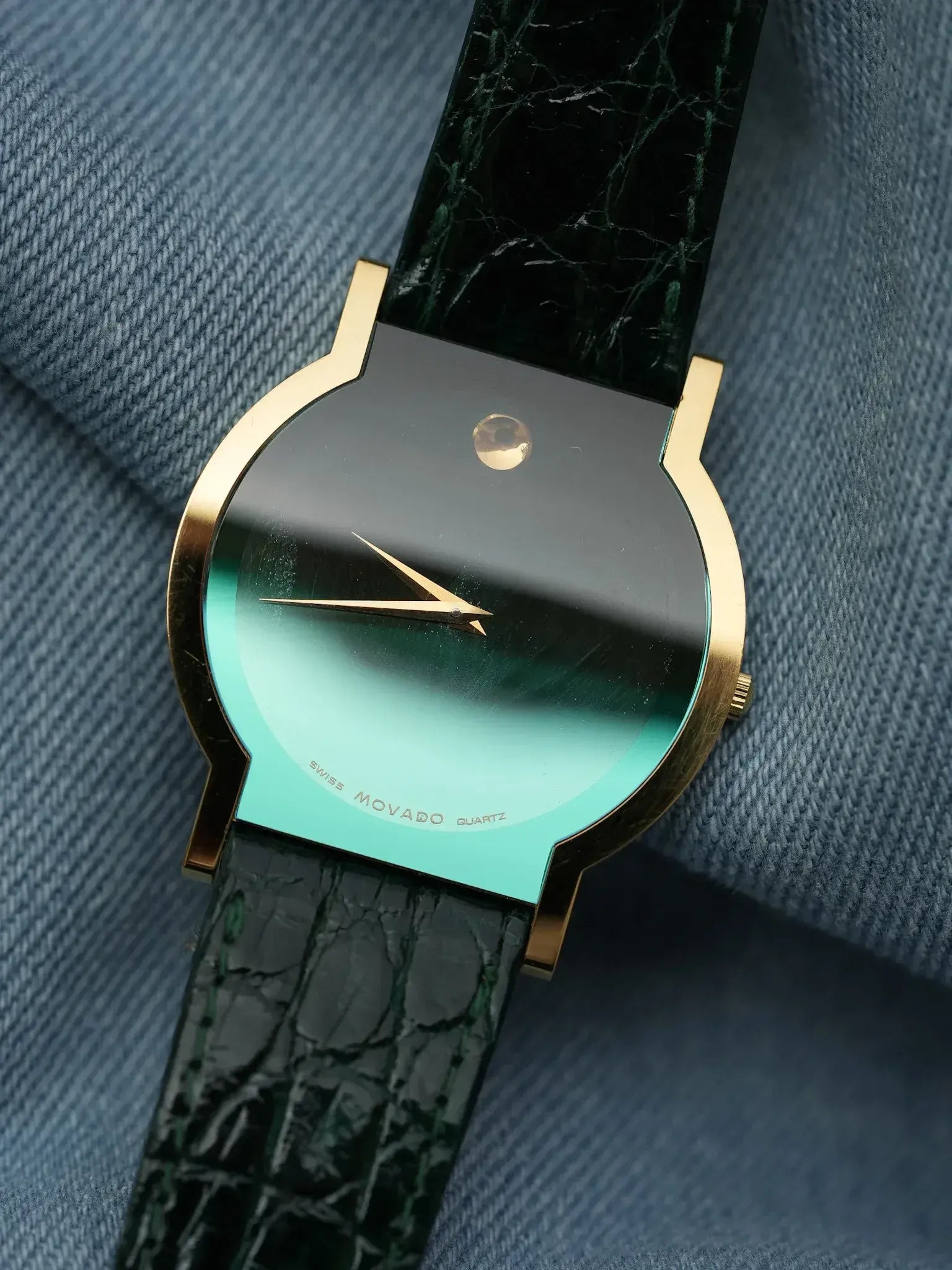 Vintage Movado Museum MoMa Watch Rare Green | Atelier Victor