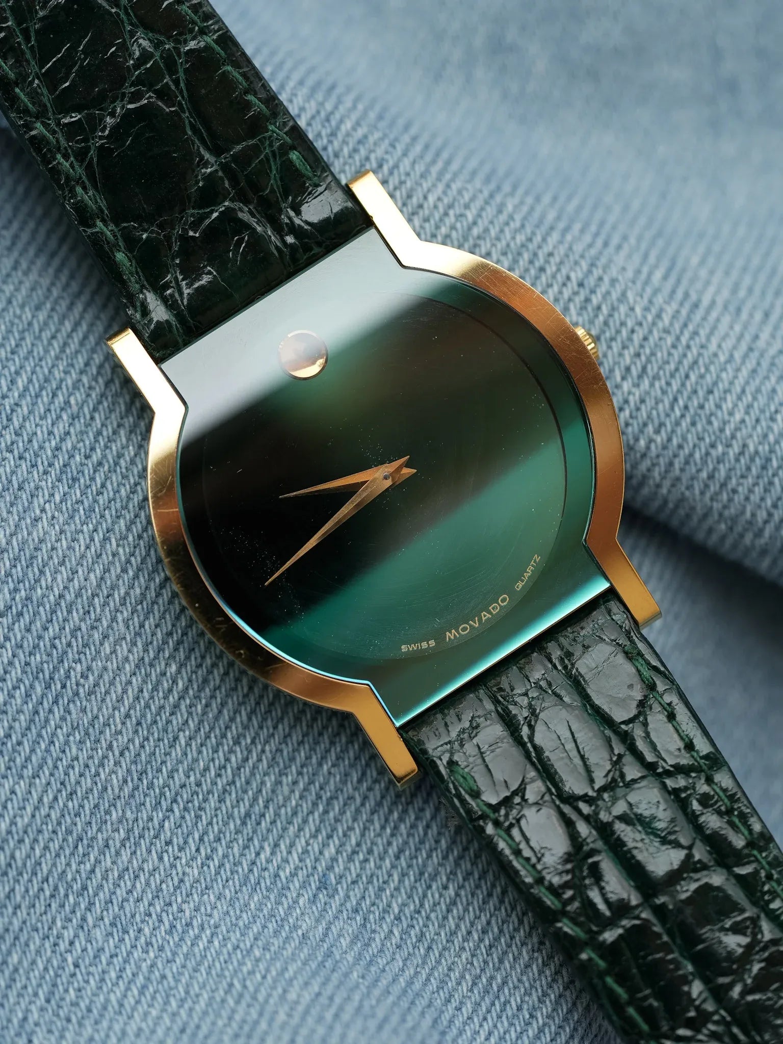 Movado - Museum MoMa Rare Vert - NOS - 1990s - Atelier Victor - Vintage  Shop