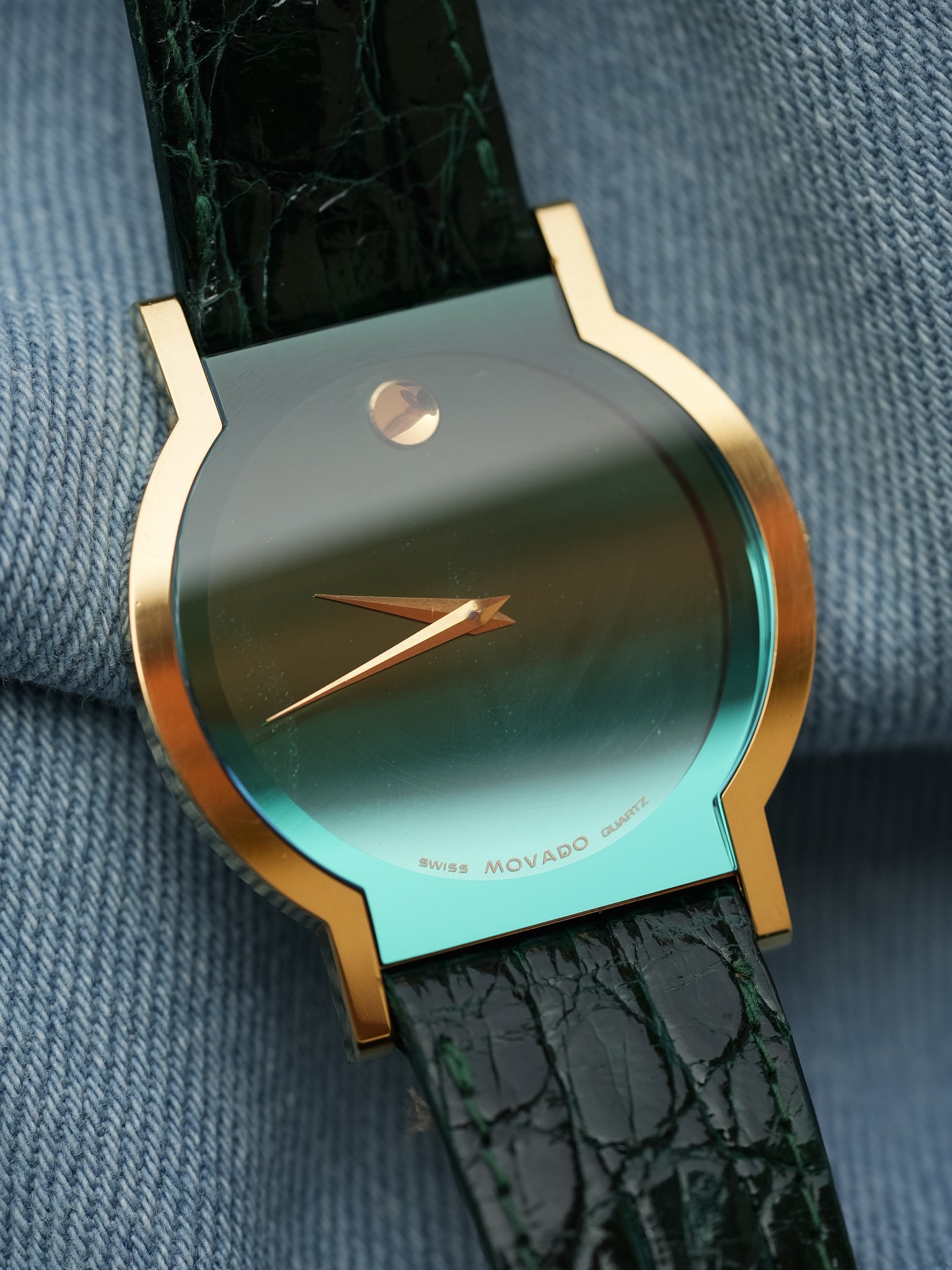 Movado - Museum MoMa Rare Vert - NOS - 1990s - Atelier Victor - Vintage  Shop