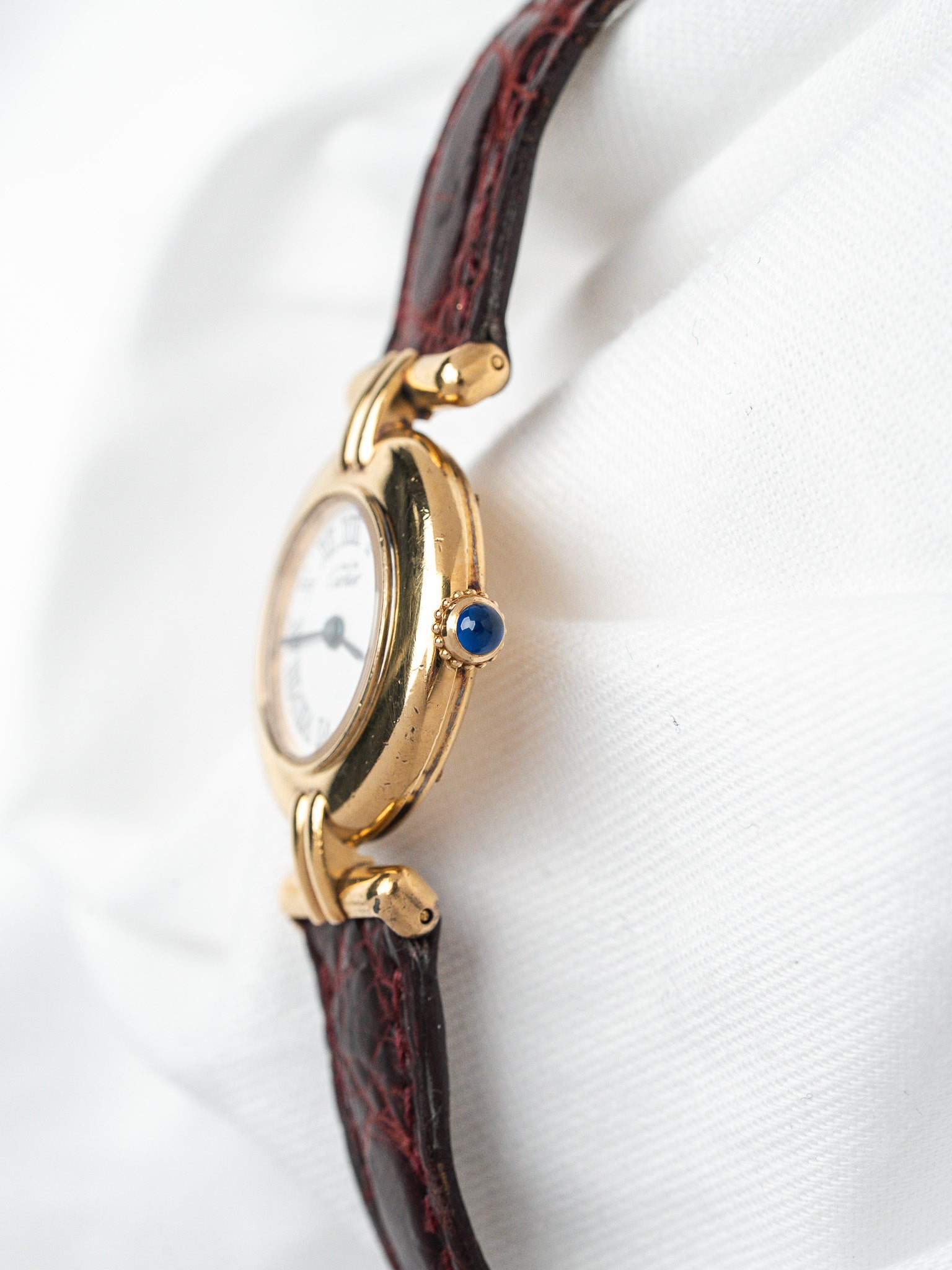 Must von Cartier Colisée Vermeil — Römisches Zifferblatt (1990s) 