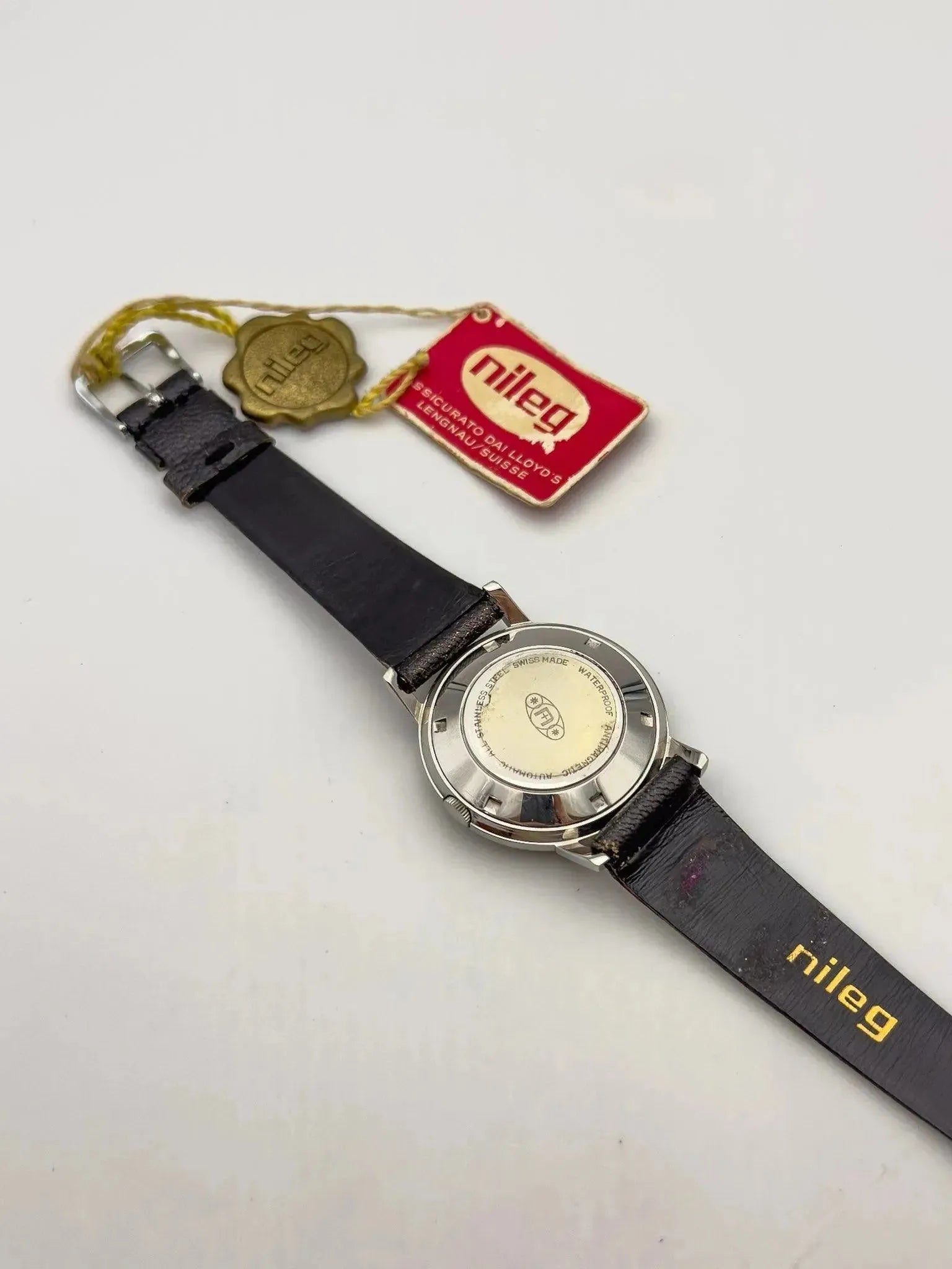 Nileg - Grey Dial NOS - 1980s - Atelier Victor Paris - Vintage Watch Shop Dubai