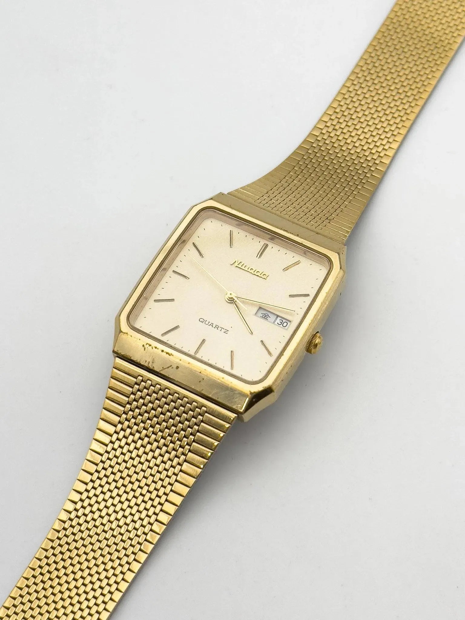 Nivada - Full Gold Dust Dial - Full Set - 1980's - Atelier Victor Paris - Vintage Watch Shop Dubai