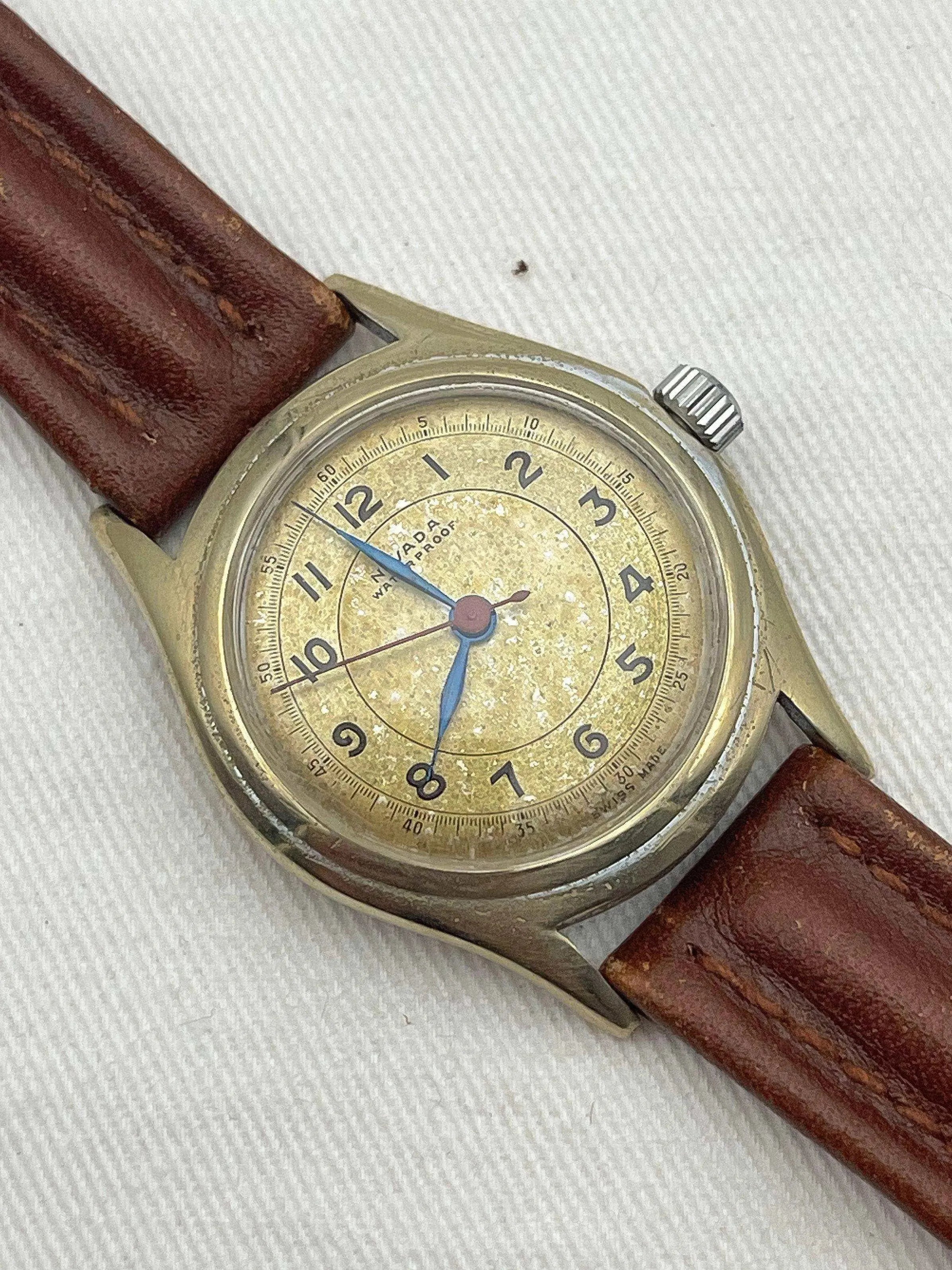 Nivada - Gold Champagne - 1950s - Atelier Victor Paris - Vintage Watch Shop Dubai