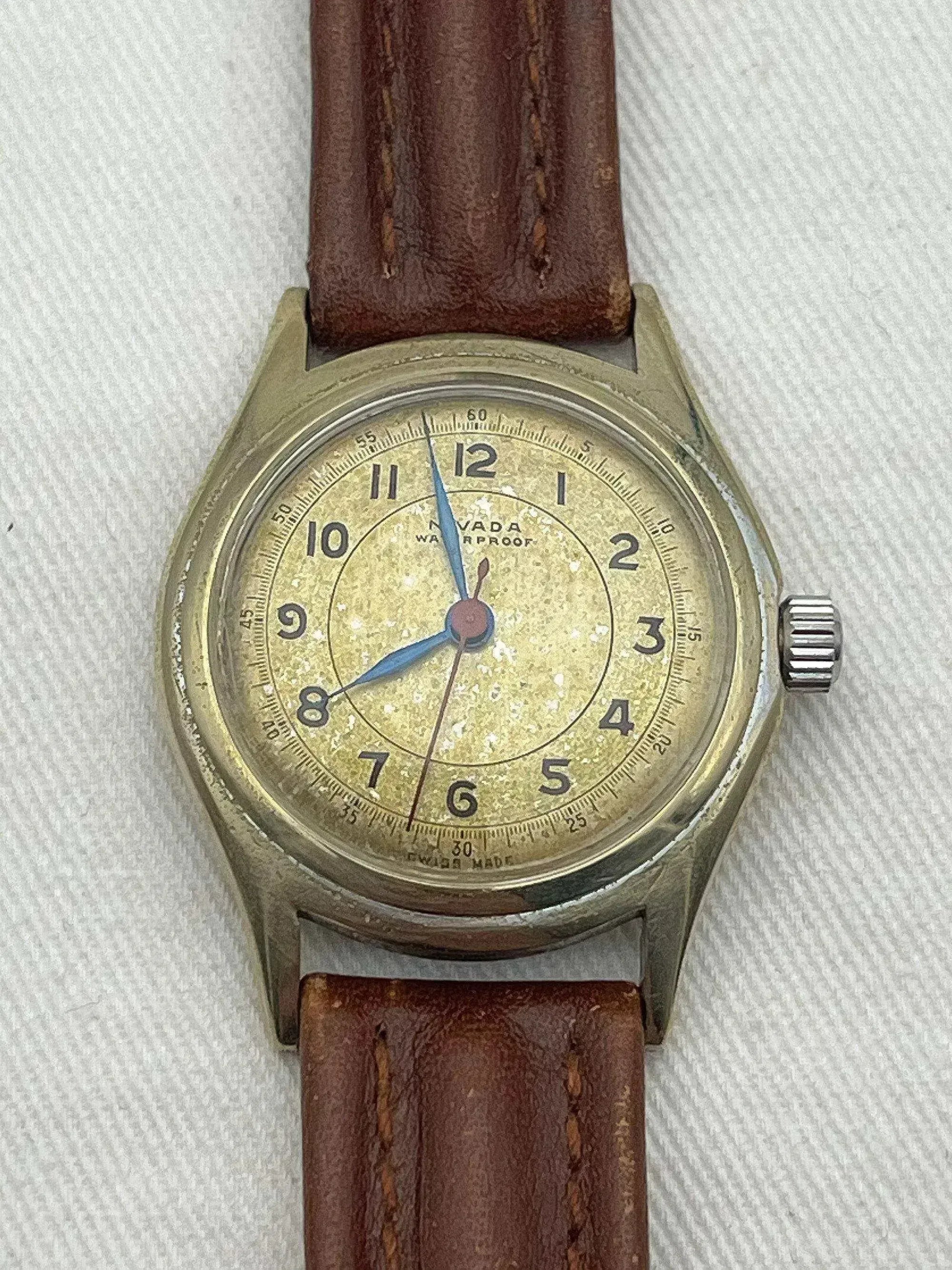 Nivada - Plaqué or cadran or patine - 1950s - Atelier Victor