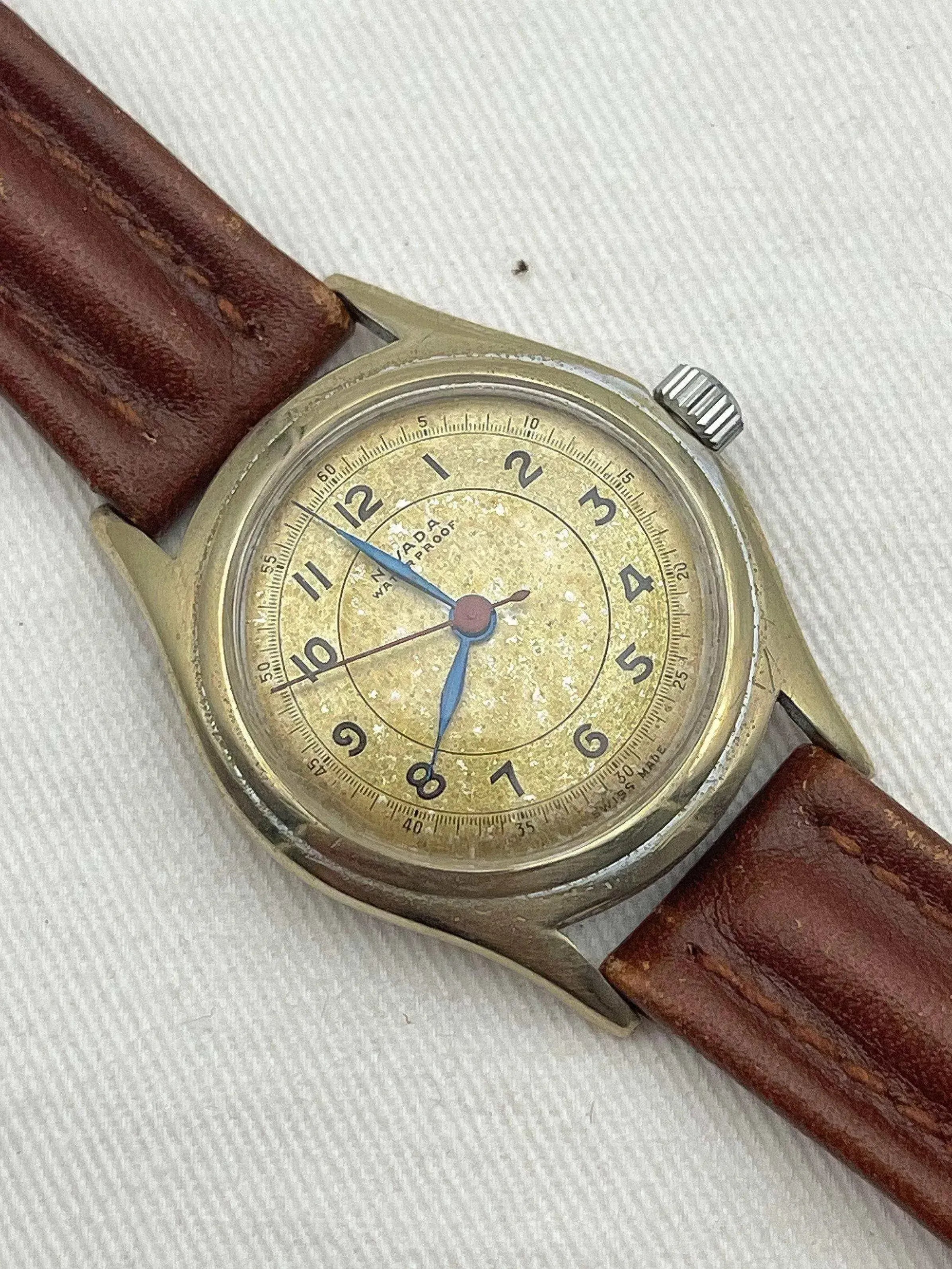 Nivada - Plaqué or cadran or patine - 1950s - Atelier Victor