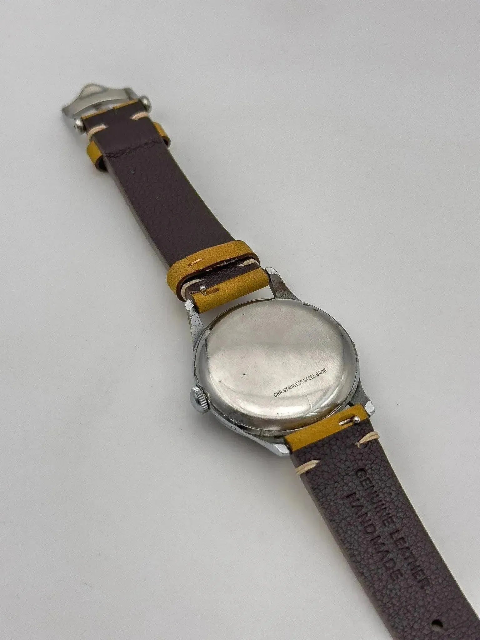 Nobellux - Valjoux 90 Acier Phase de lune Triple Calendar - 1950s - Atelier Victor - Vintage  Shop