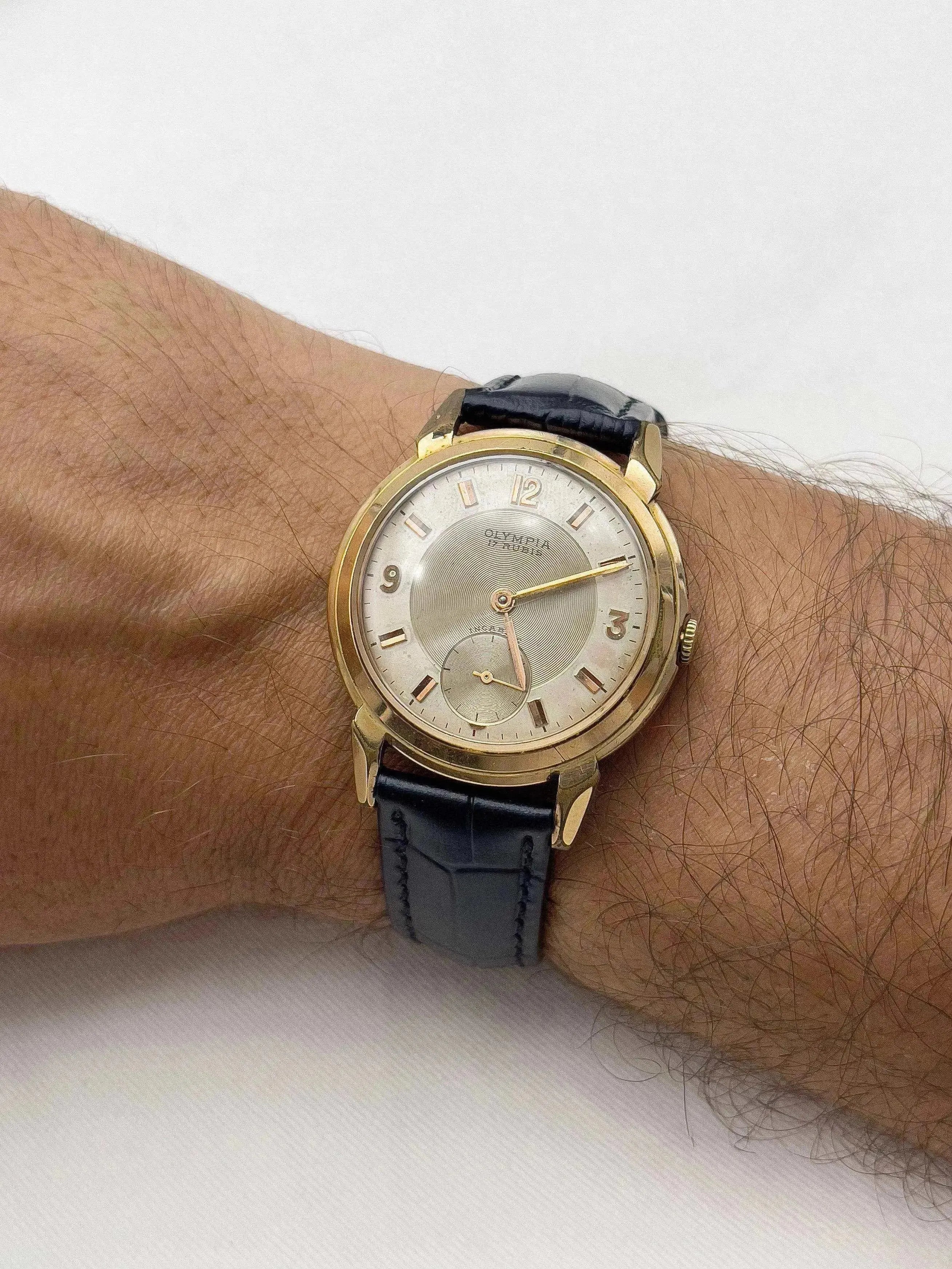 Olympia - Rose Gold Plated - 1960’s - Atelier Victor Paris - Vintage Watch Shop Dubai