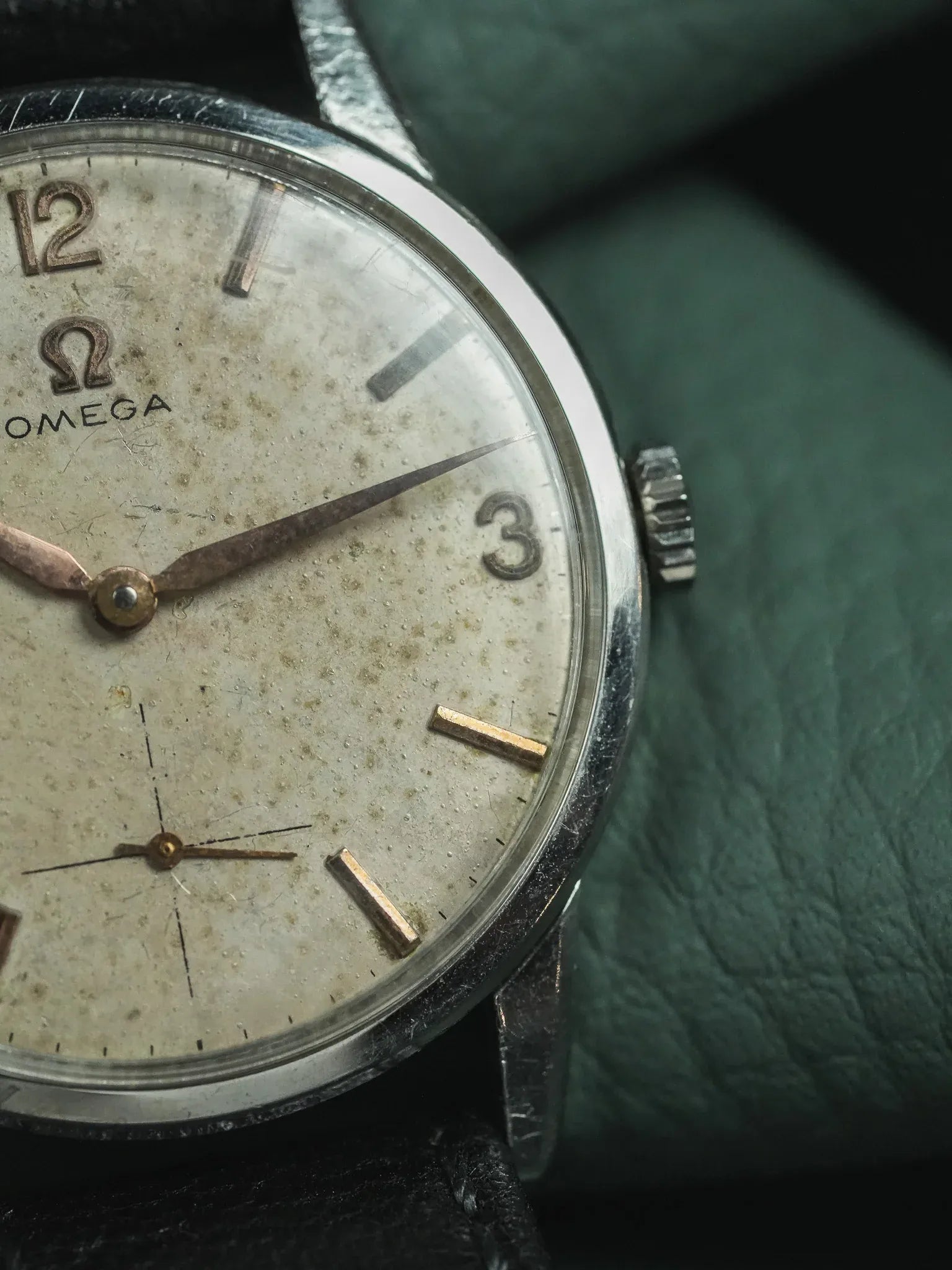 Omega - 14613-2 Calatrava Patiné Index Rose - 1959 - Atelier Victor