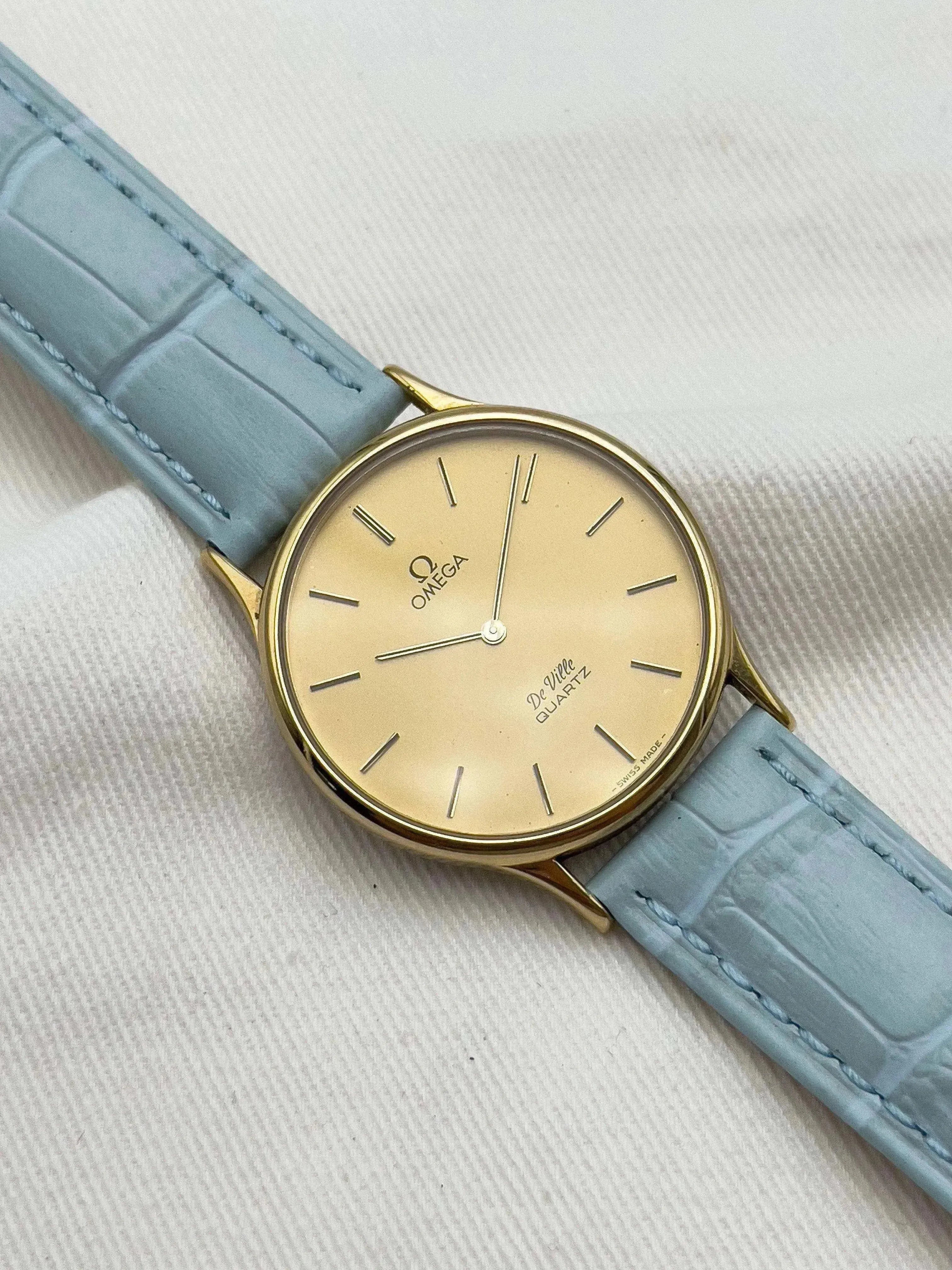 Omega - Circle Gold / Blue - 1970’s - Atelier Victor Paris - Vintage Watch Shop Dubai