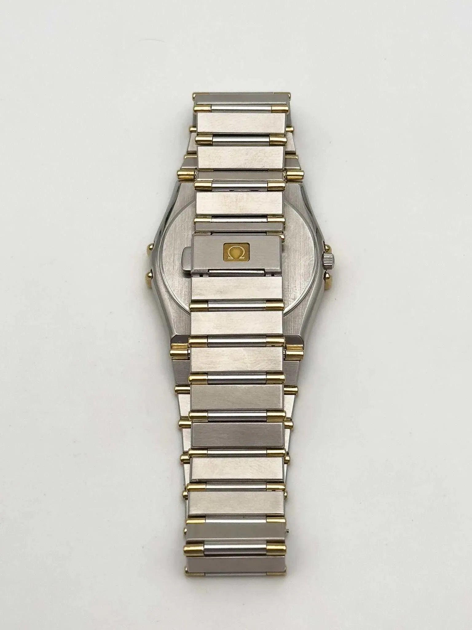 Omega - Constellation 18k Gold & Steel Gold Dial - 1990s - Atelier Victor Paris - Vintage Watch Shop Dubai