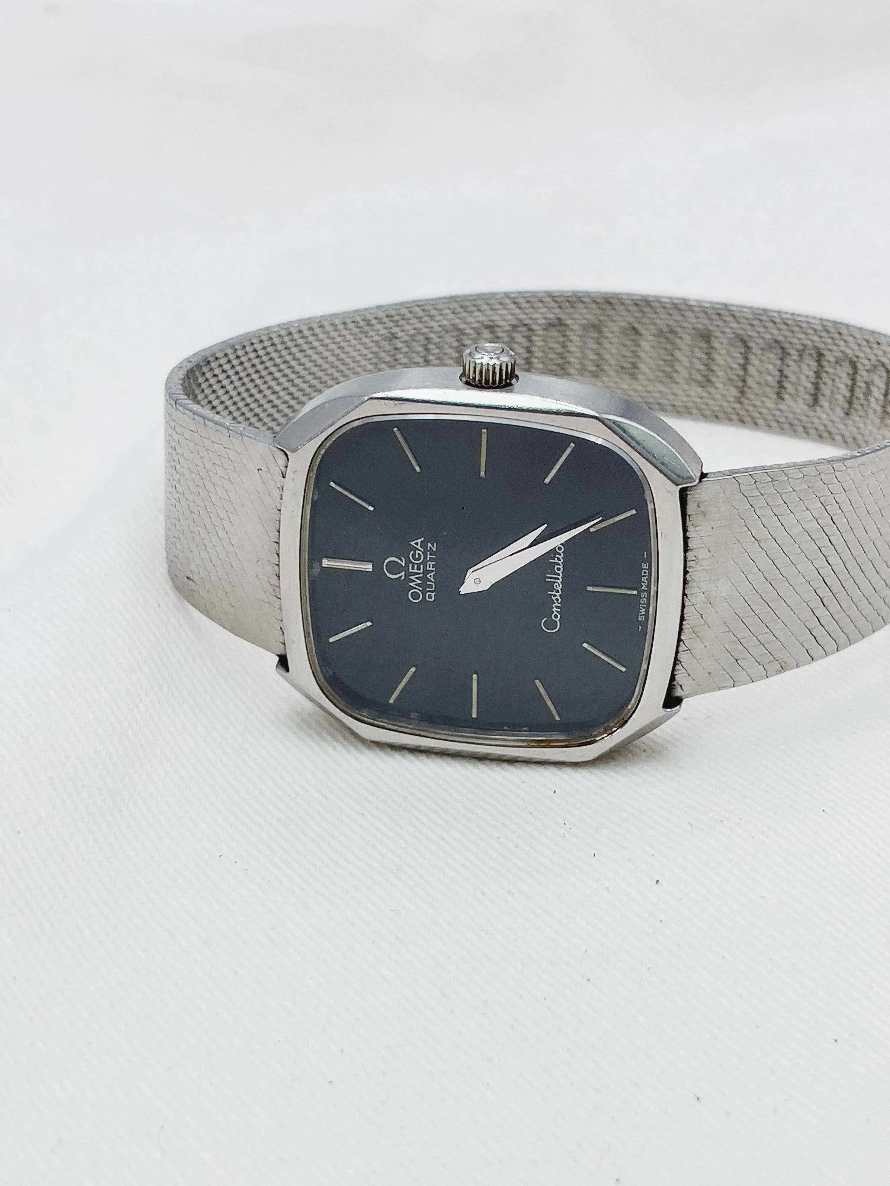 Omega - Constellation Black Dial Full Steel - 1977 - Atelier Victor - Vintage  Shop