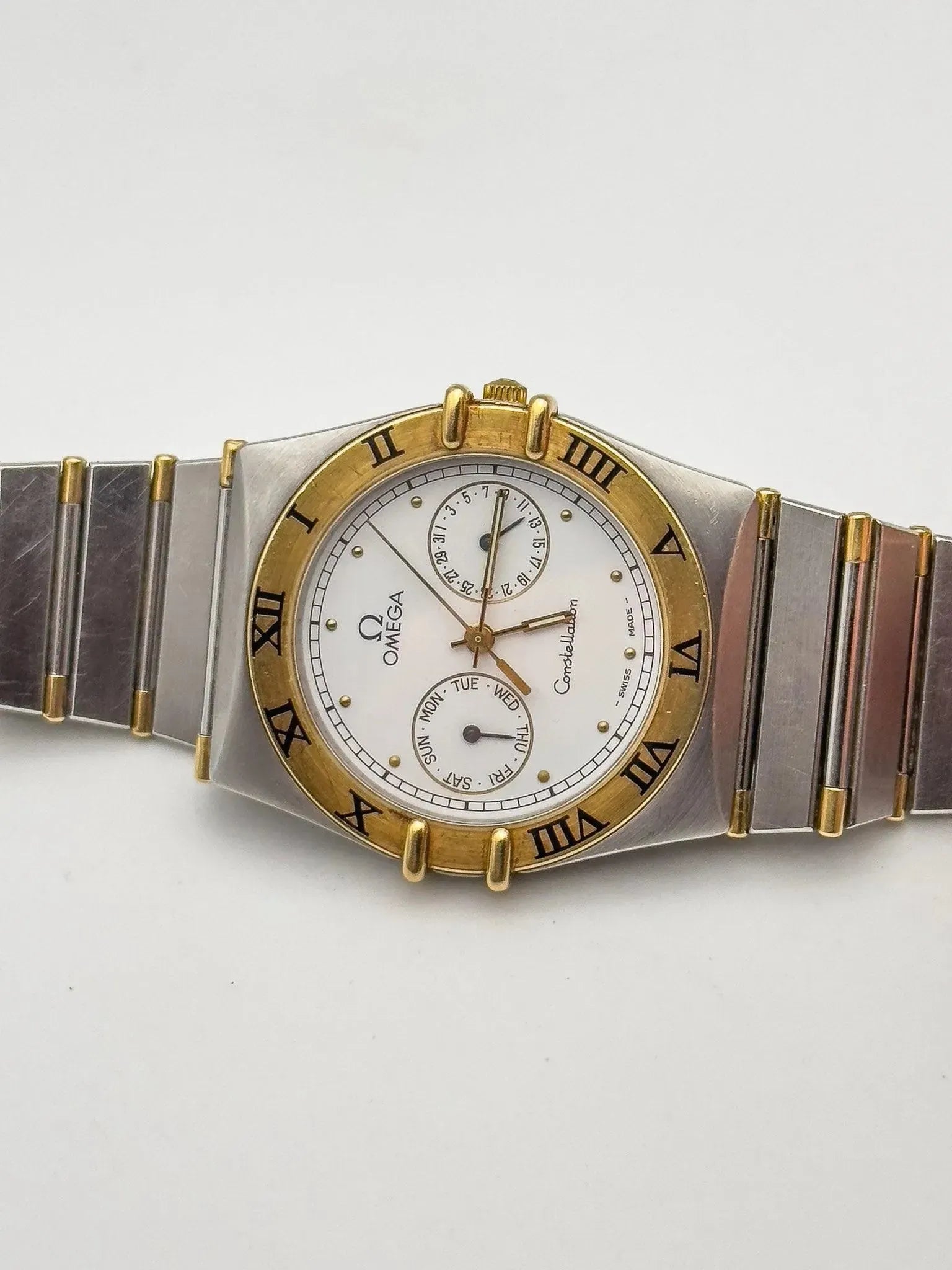 Omega - Constellation Day Date 18k Gold & Steel - 1991 - Atelier Victor - Vintage  Shop