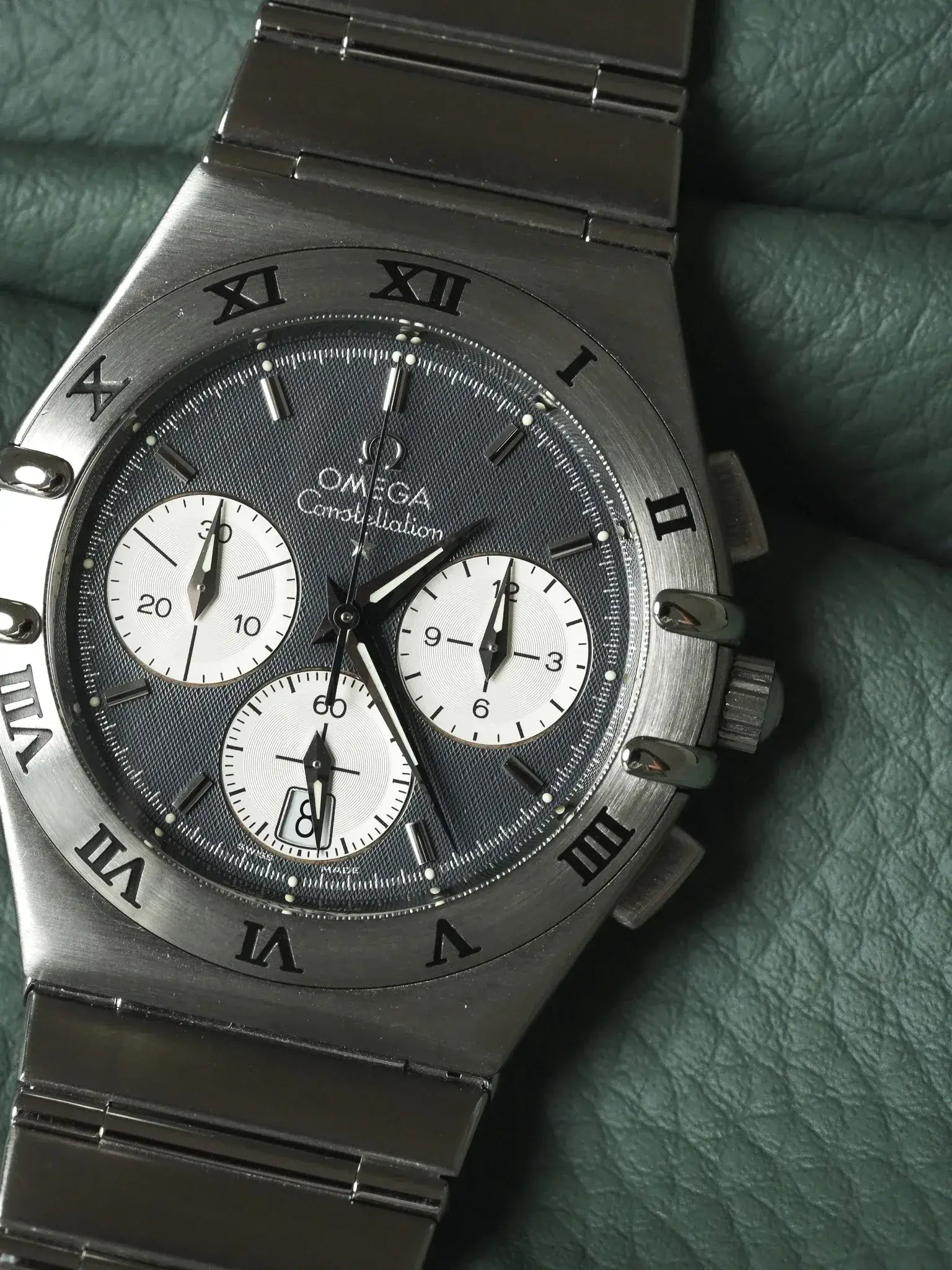 Omega - Constellation Double Eagle 1542.40 Acier Cadran Gris Nid d'abeille - 1990s