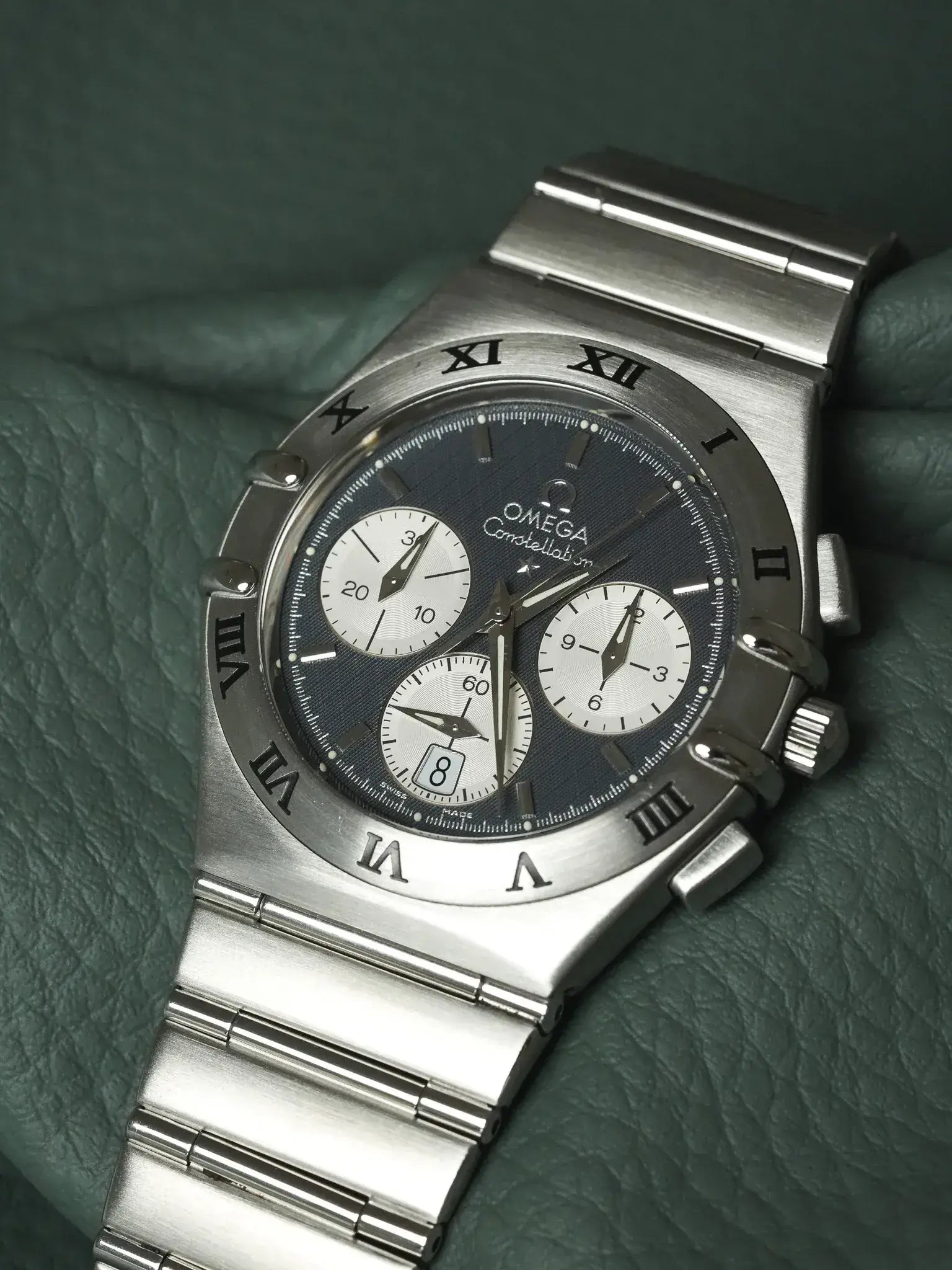 Omega - Constellation Double Eagle 1542.40 Acier Cadran Gris Nid d'abeille - 1990s