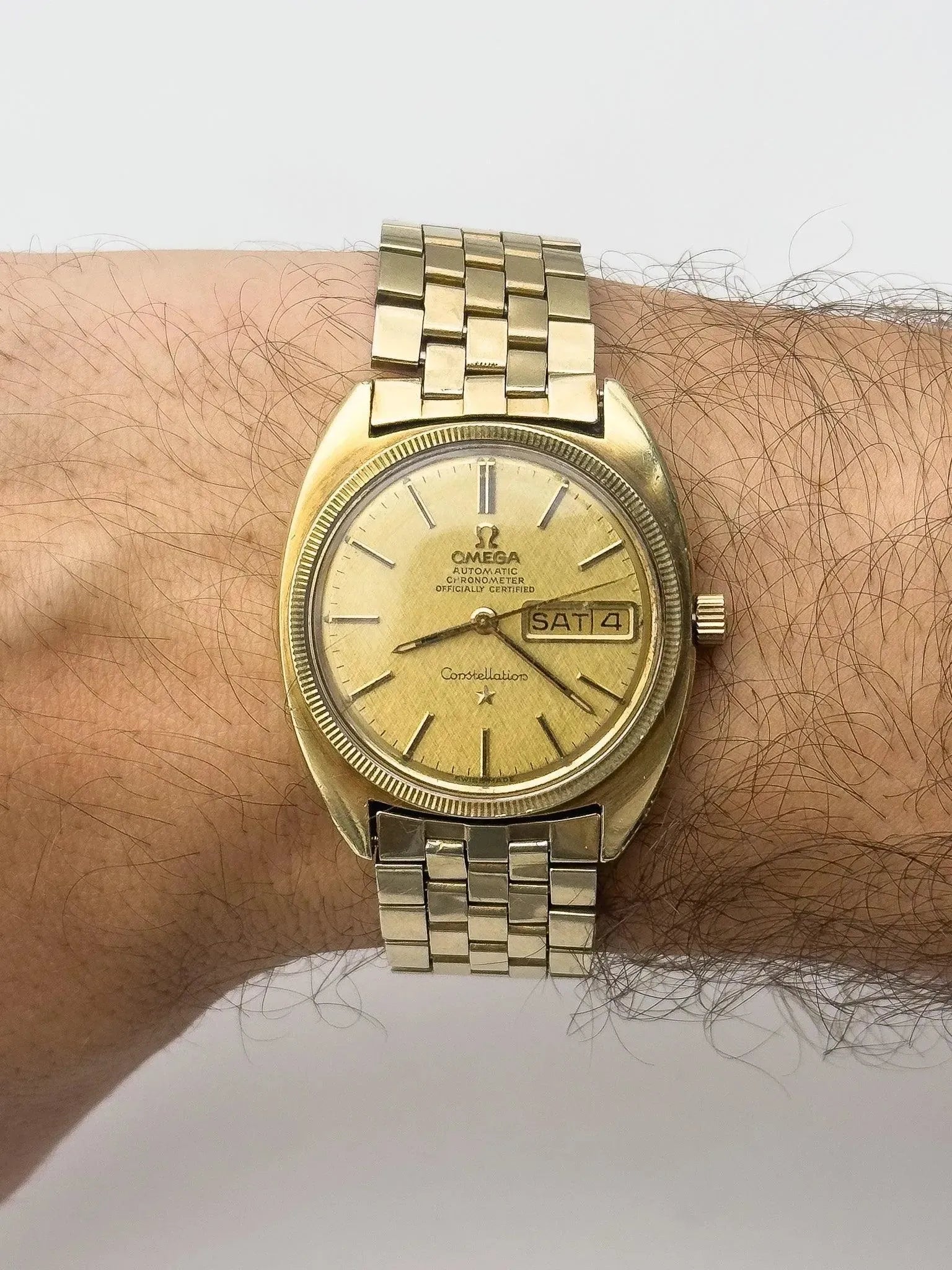 Omega - Constellation Gerald Genta Full Plated Gold - 1970 - Atelier Victor - Vintage  Shop
